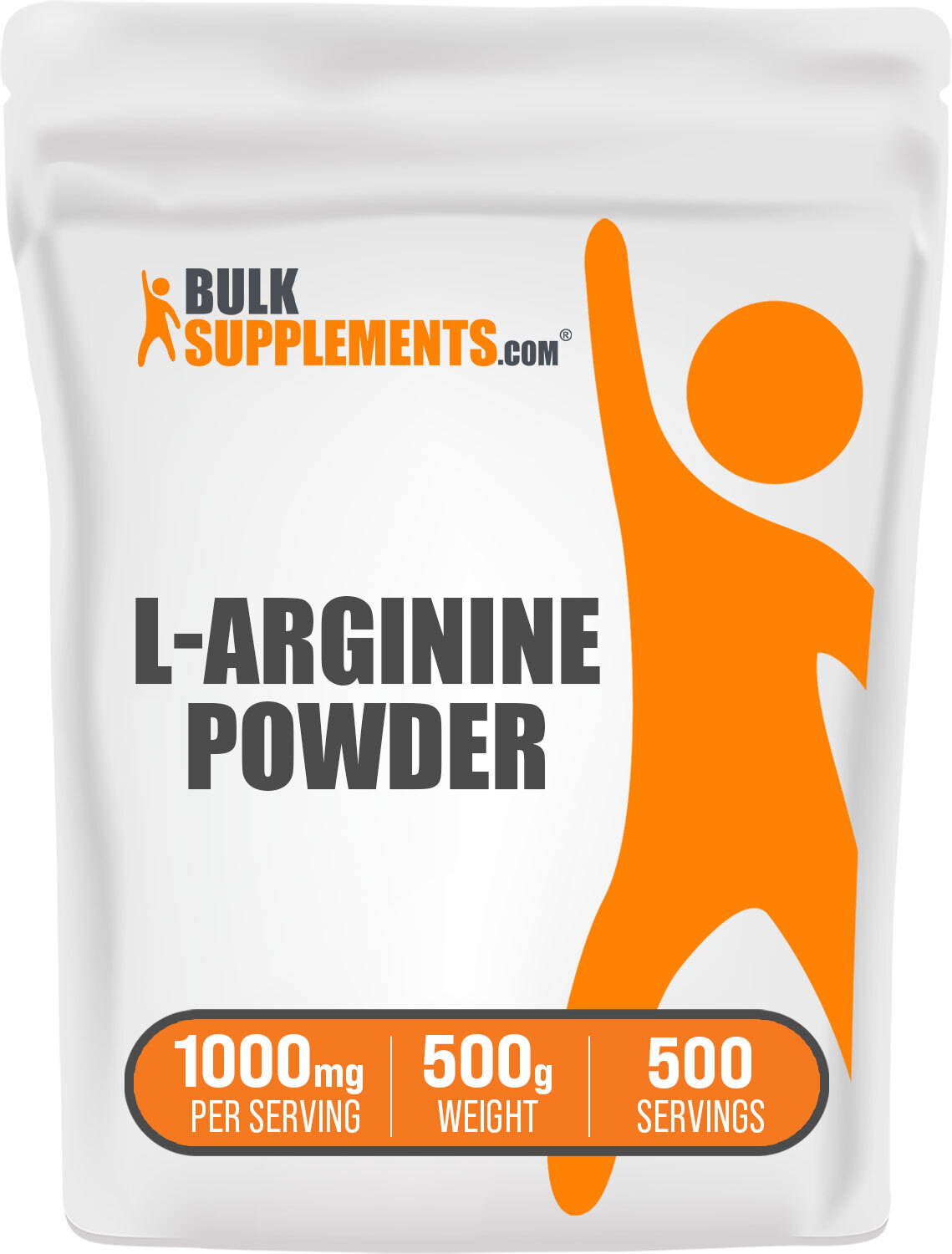 BulkSupplements L-Arginine Base Powder – 1000 mg Per Serving