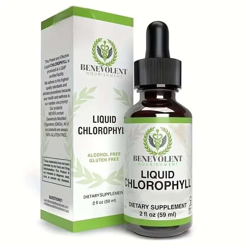 Benevolent Nourishment Chlorophyll Liquid Drops Daily Detox Support &Internal US