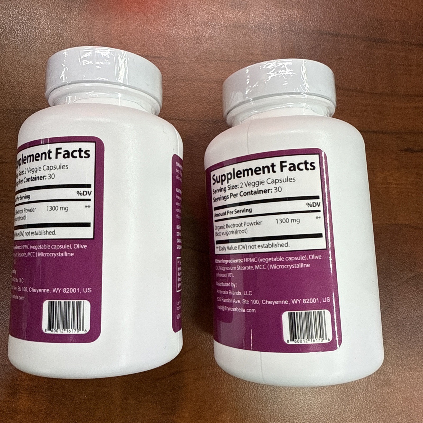 Rosabella Organic BeetRoot 60 Capsules Dietary Supplement EXP. 03/2028 – 2 PACK