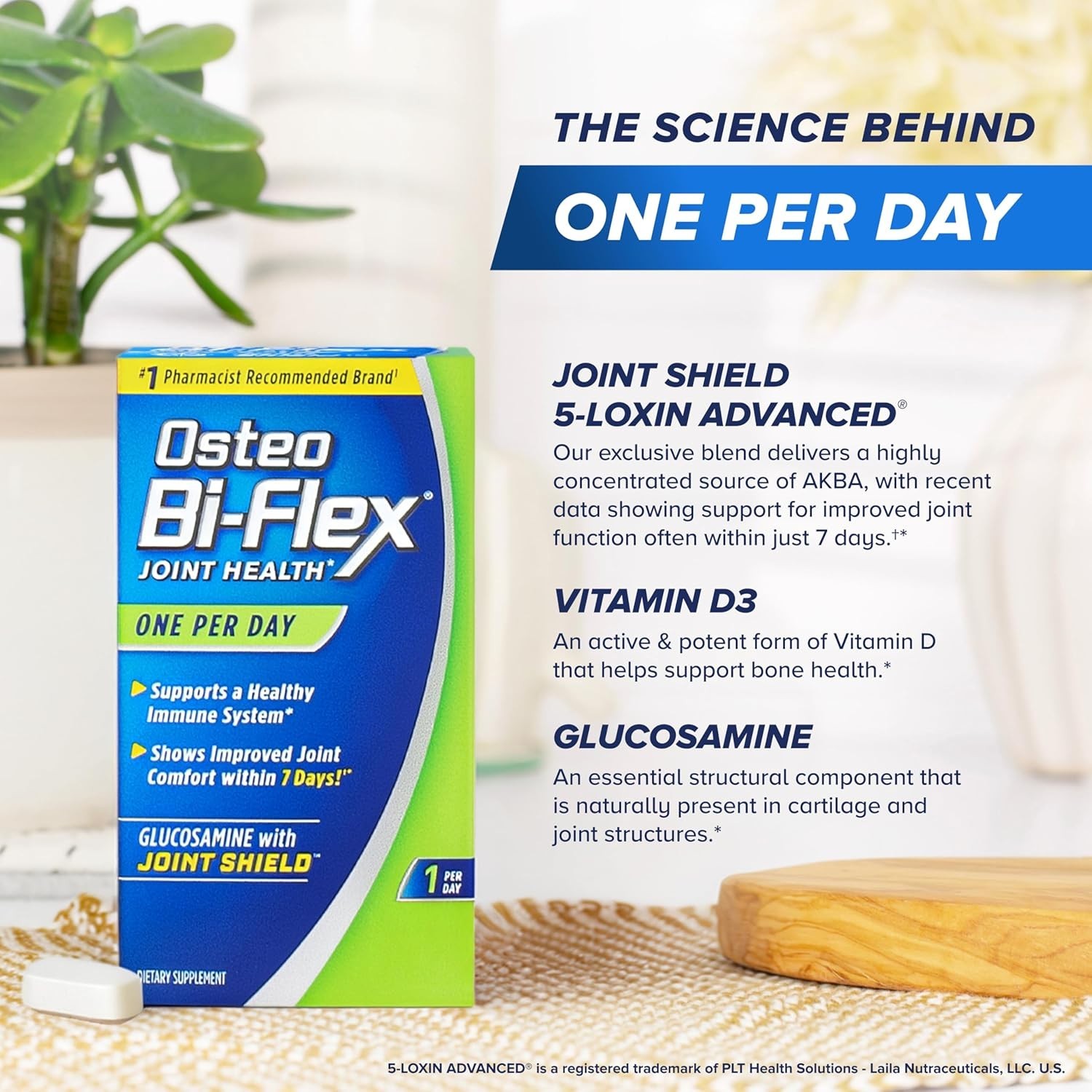 Osteo Bi-Flex One Per Day Joint Support 130 Tablets Vitamin D Bone Immune Health