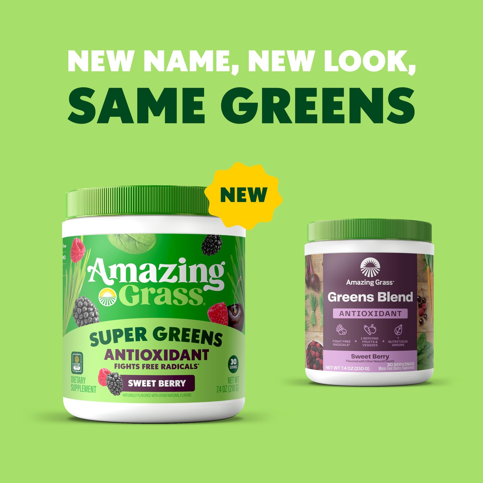 Greens Blend Antioxidant: Super Greens Powder Smoothie Mix with Organic Spirulin