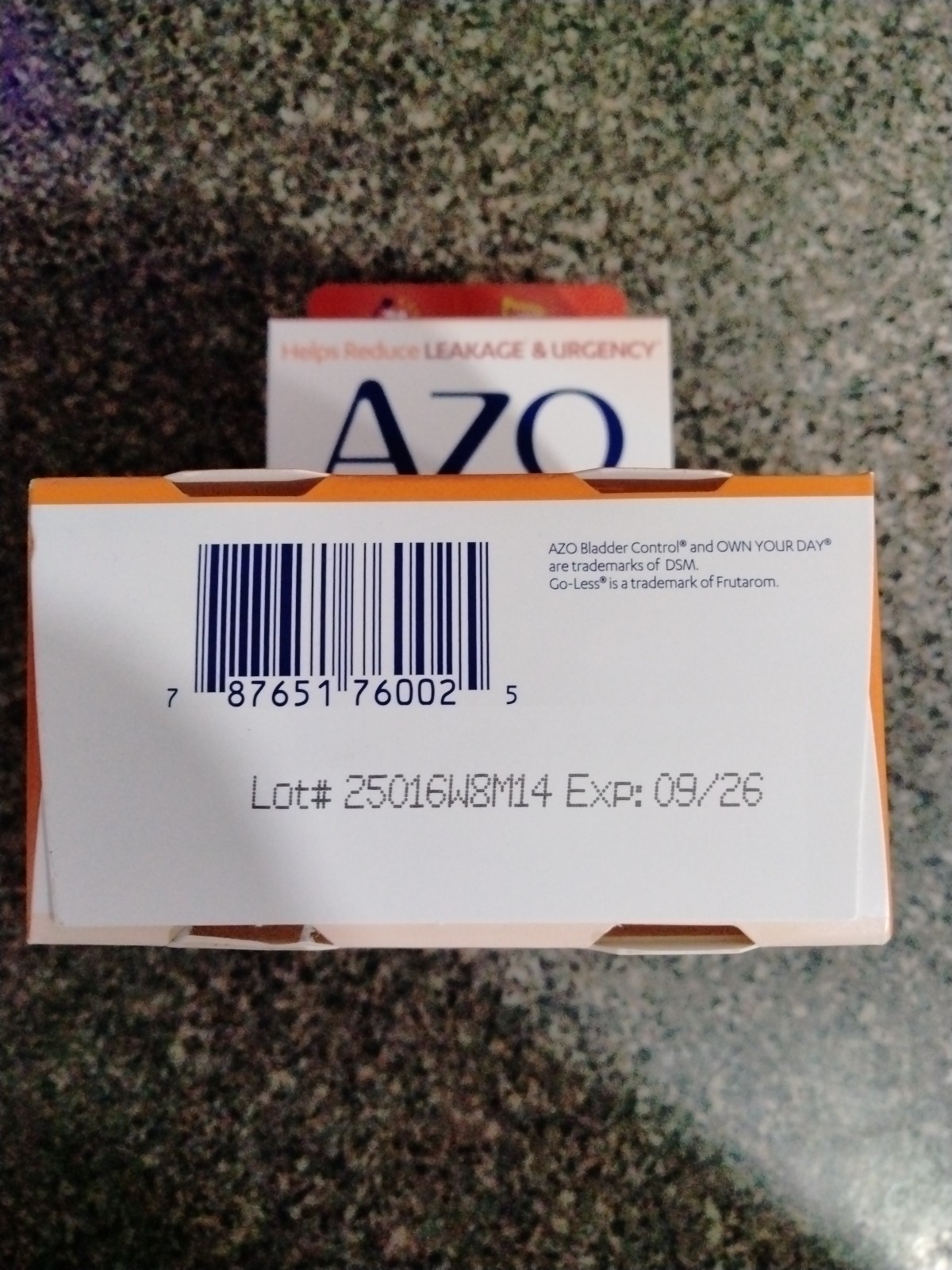 AZO Bladder Control with Go-Less Daily Supplement Capsules – 54 Count Exp 09/26