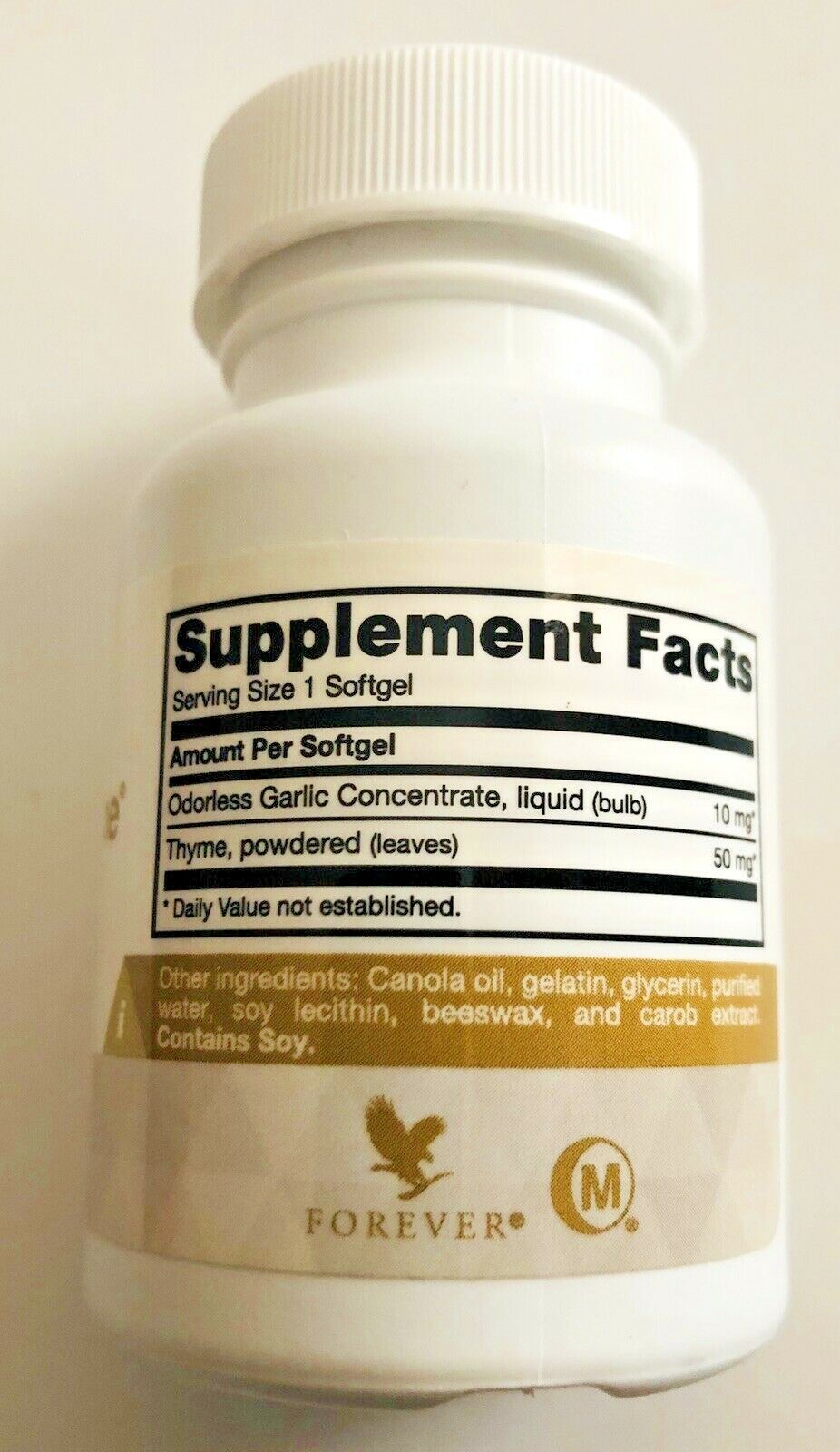 Forever Garlic-Thyme – 100 Softgels per Bottle – FREE SHIPPING