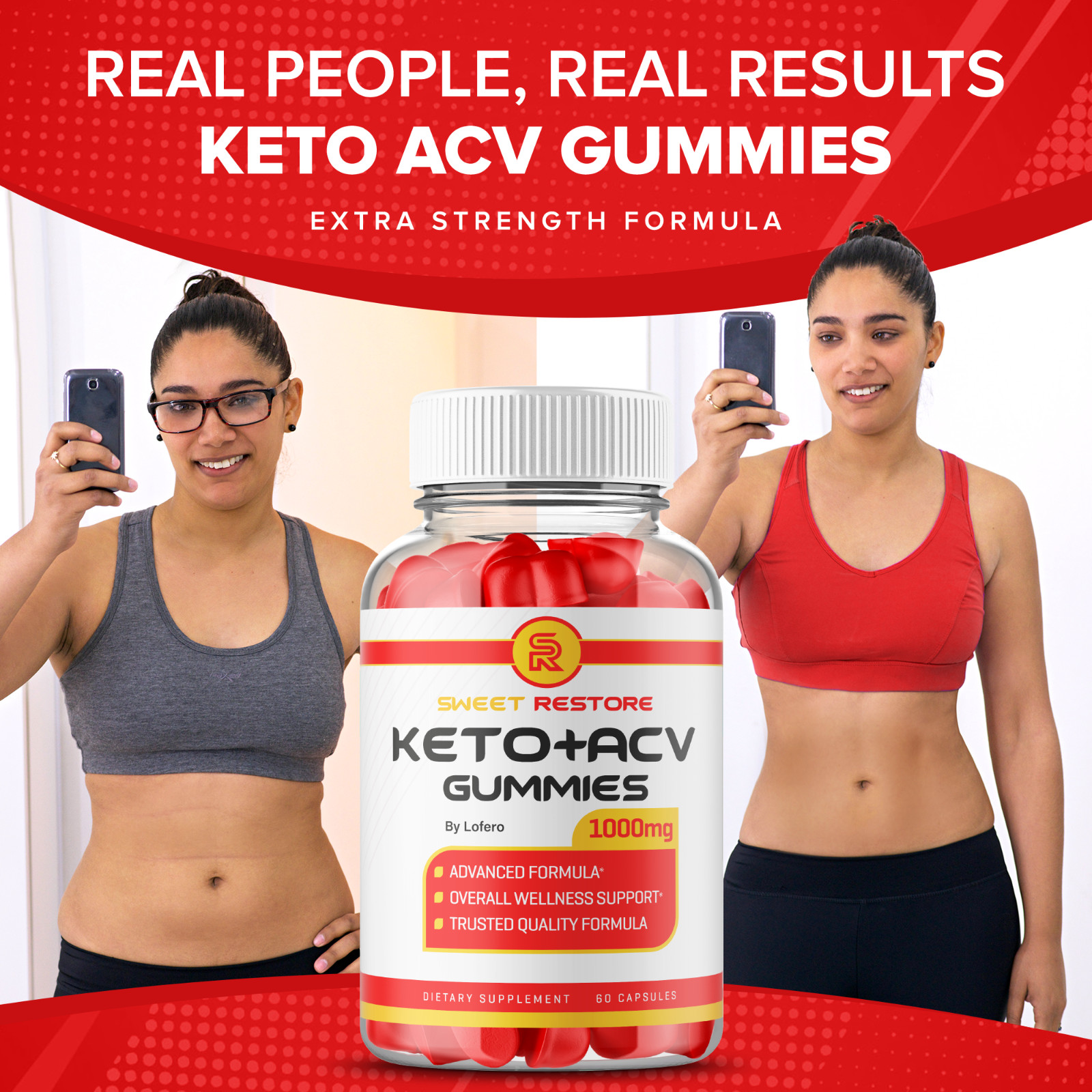 Sweet Restore Keto+ACV Gummies Weight Loss SweetRestore Keto ACV Gummy (60 ct)