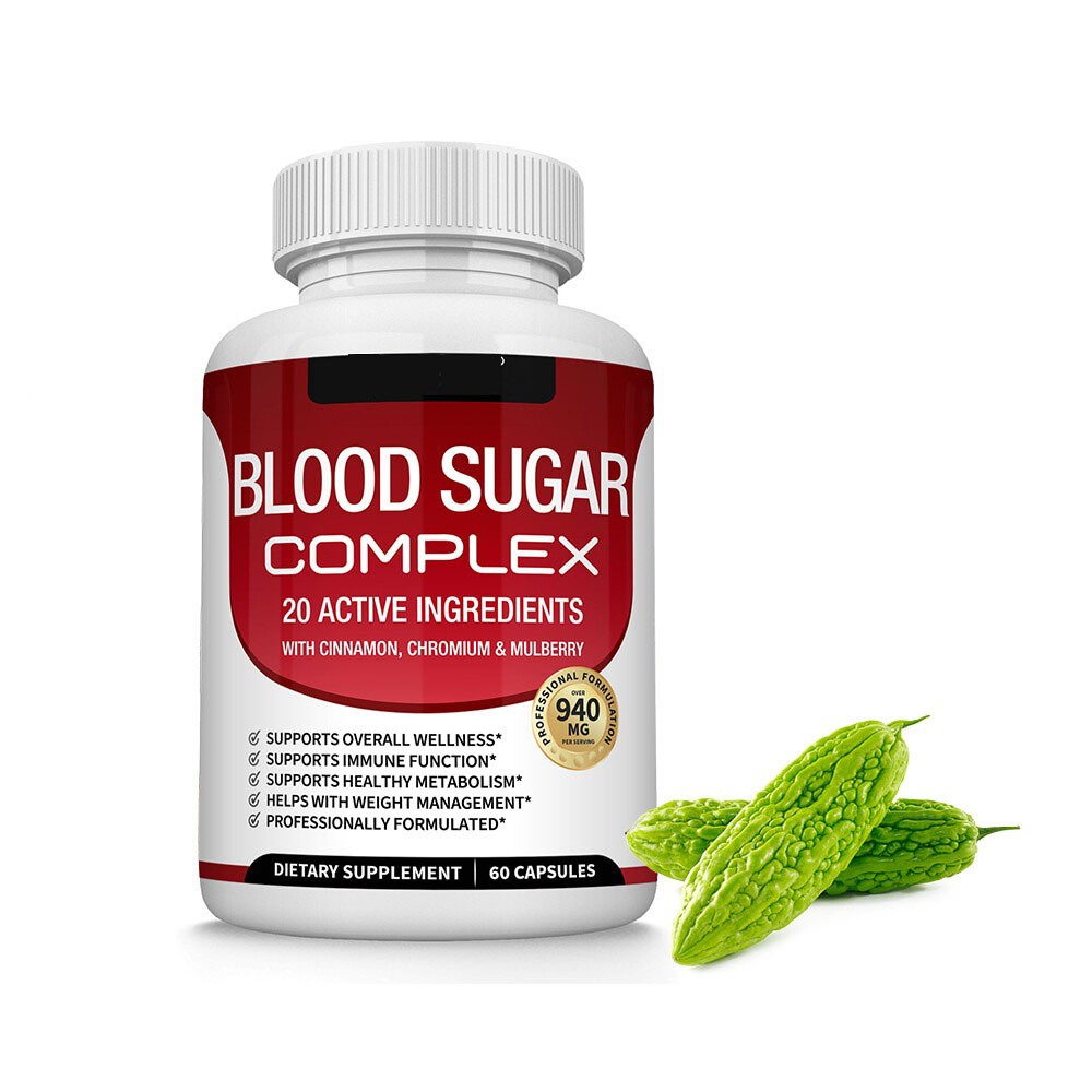5/3bottles Blood Sugar Complex w/ Cinnamon, Chromium & Mulberry 60 Capsules