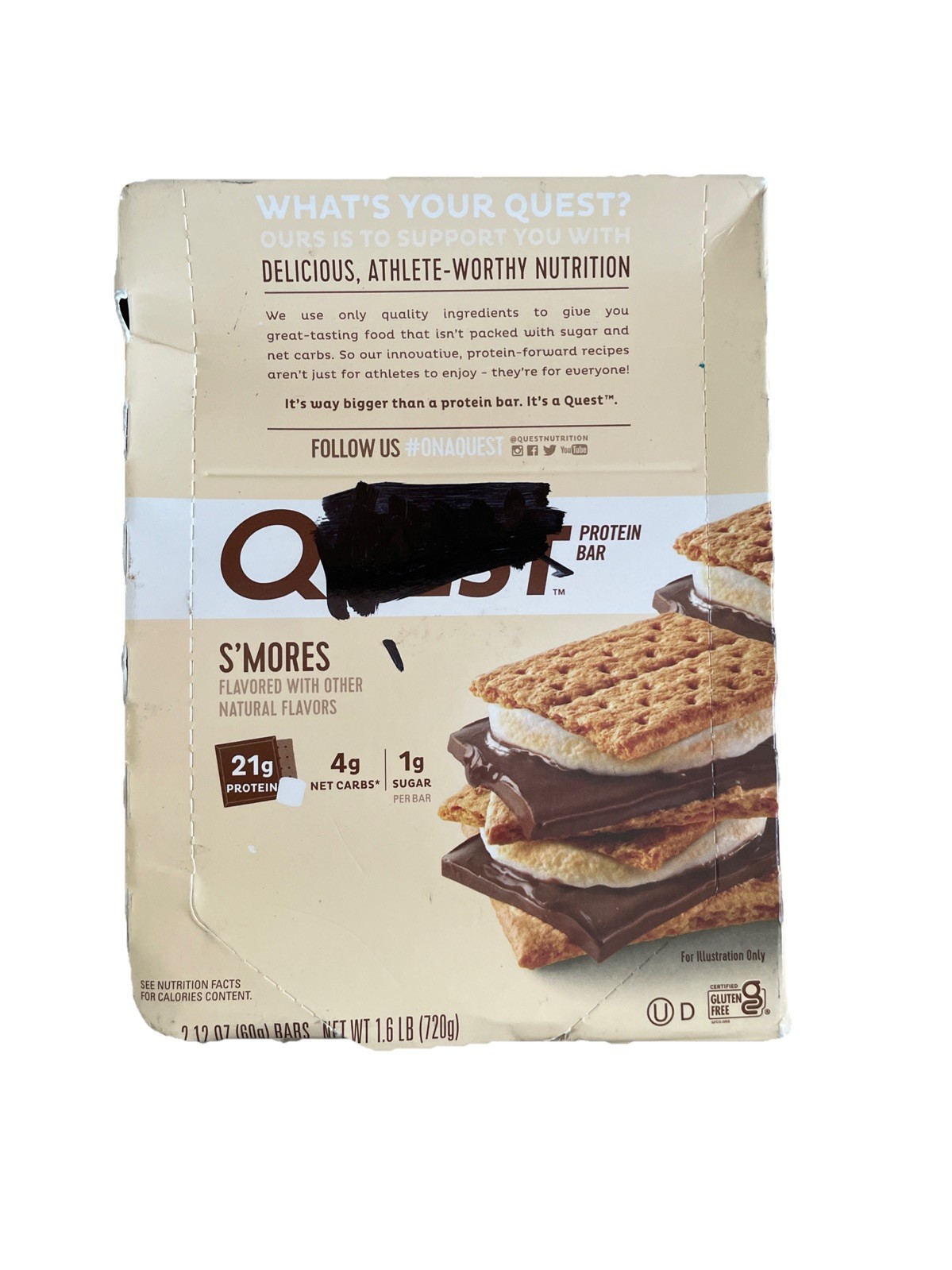 Quest Nutrition – Protein Bars – S’mores – 12 Pack