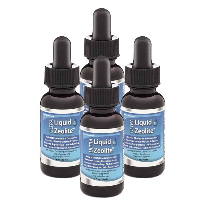 4 PURE Liquid Zeolite Natural Clinoptilolite Micronized no Capsules Expires2026