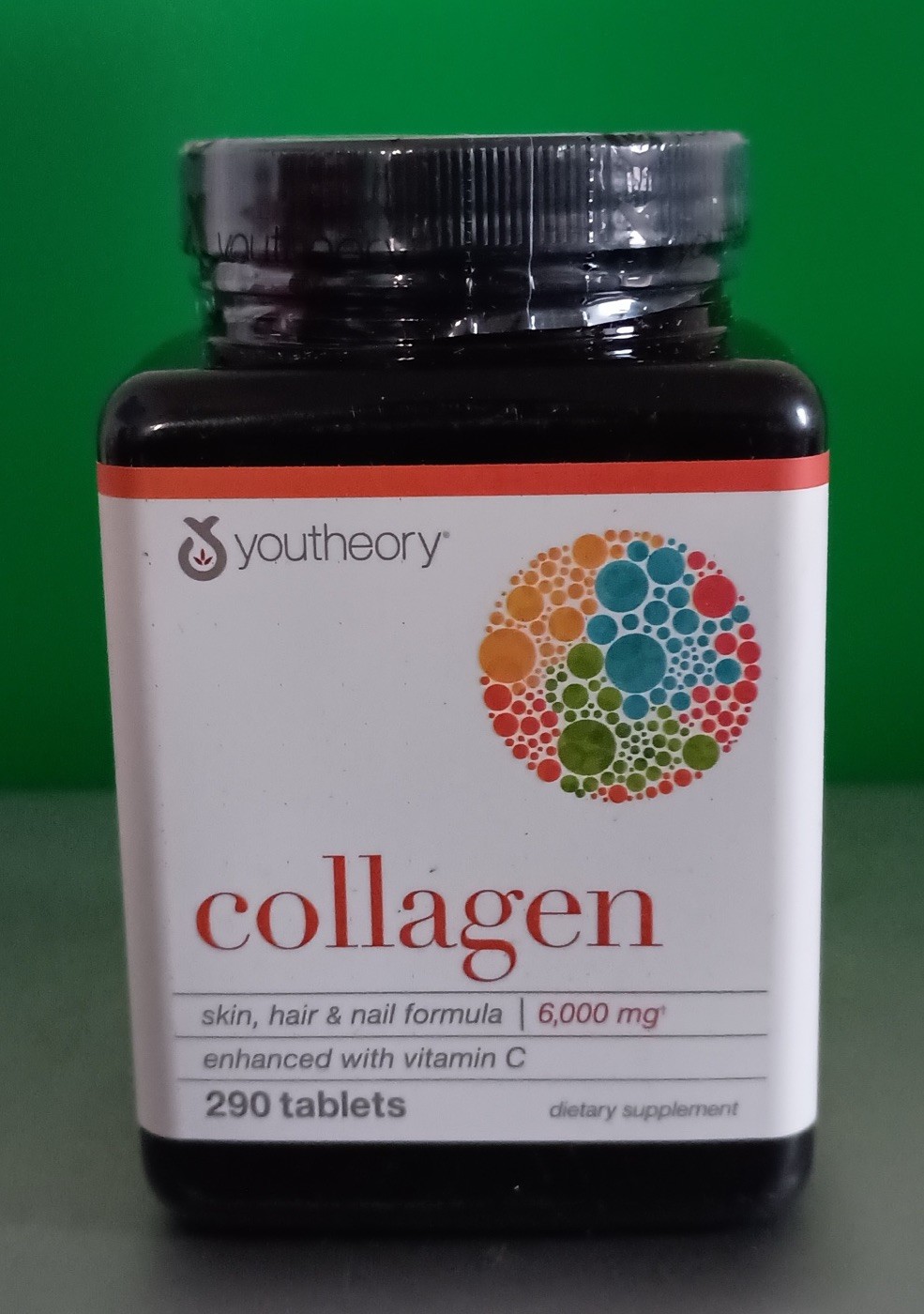 Youtheory Adv Collagen – 6,000 mg Collagen with Vitamin C -290 Tablets