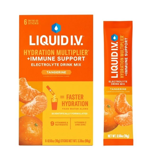 Liquid I.V.® Tangerine Hydration Multiplier® +Immune Support Powdered Electrolyt
