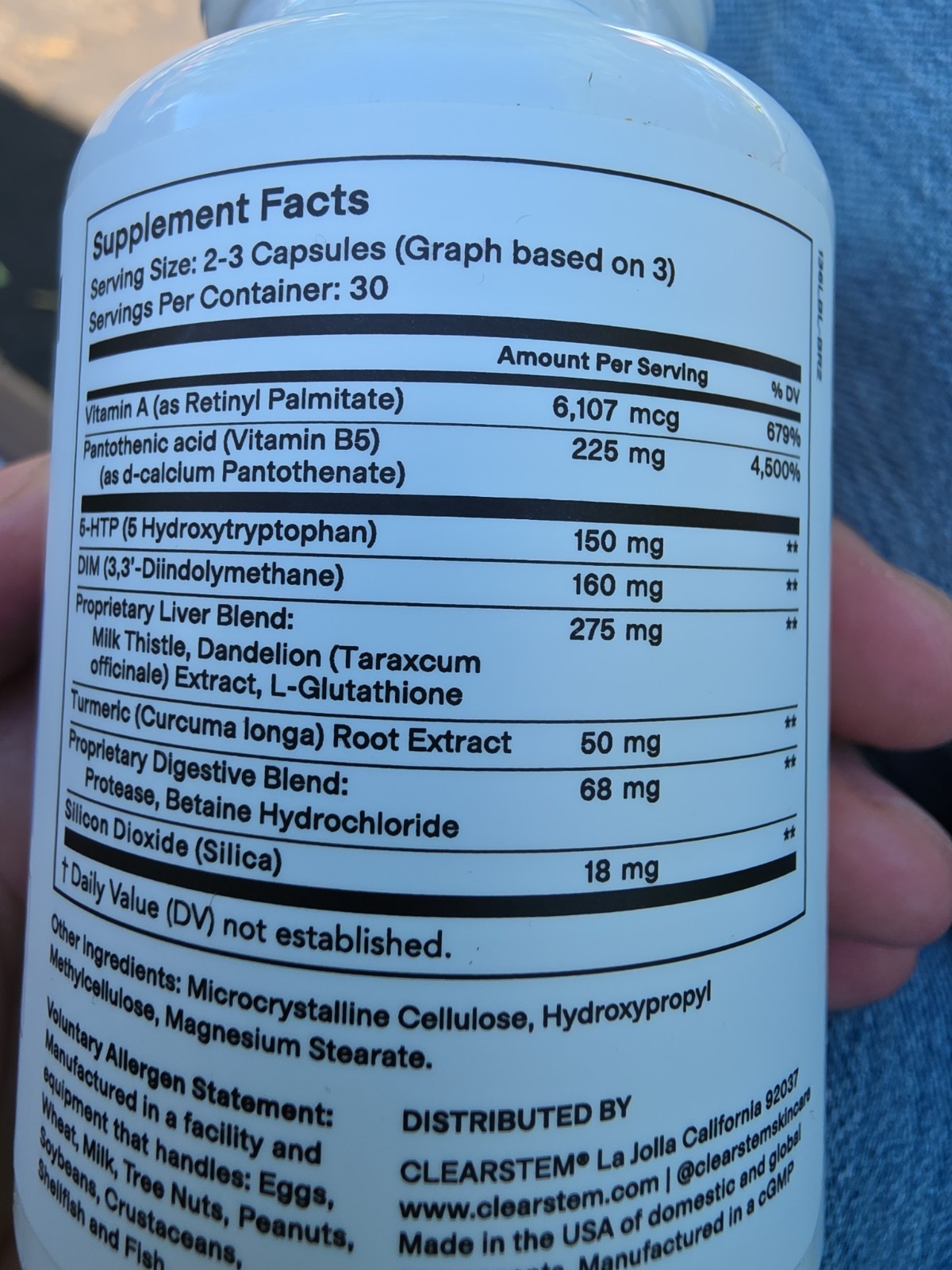 CLEARSTEM MINDBODYSKIN Dietary Supplement Capsules 90 Ct Exp 06/27
