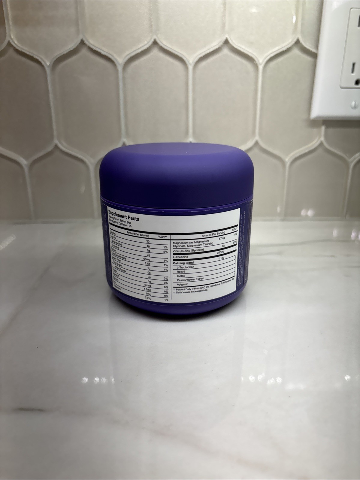 Moonbrew Mint Chocolate Magnesium Sleep Aid 25 Servings Enhance REM Sleep