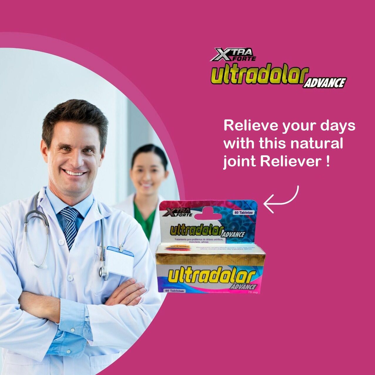 UltraDolor Advance Arthritis pain relief /Anti Inflammatory/Alivio Articular