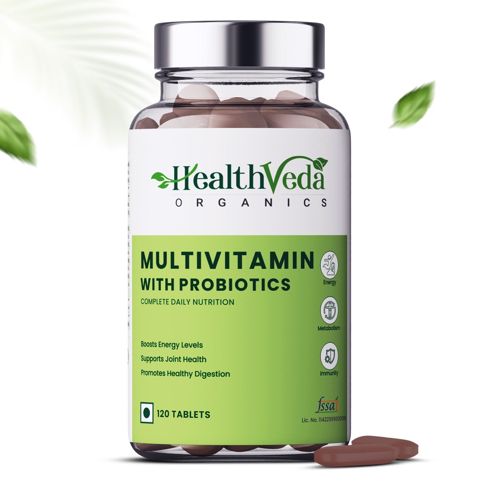 Health Veda Organics Multivitamin with Probiotics