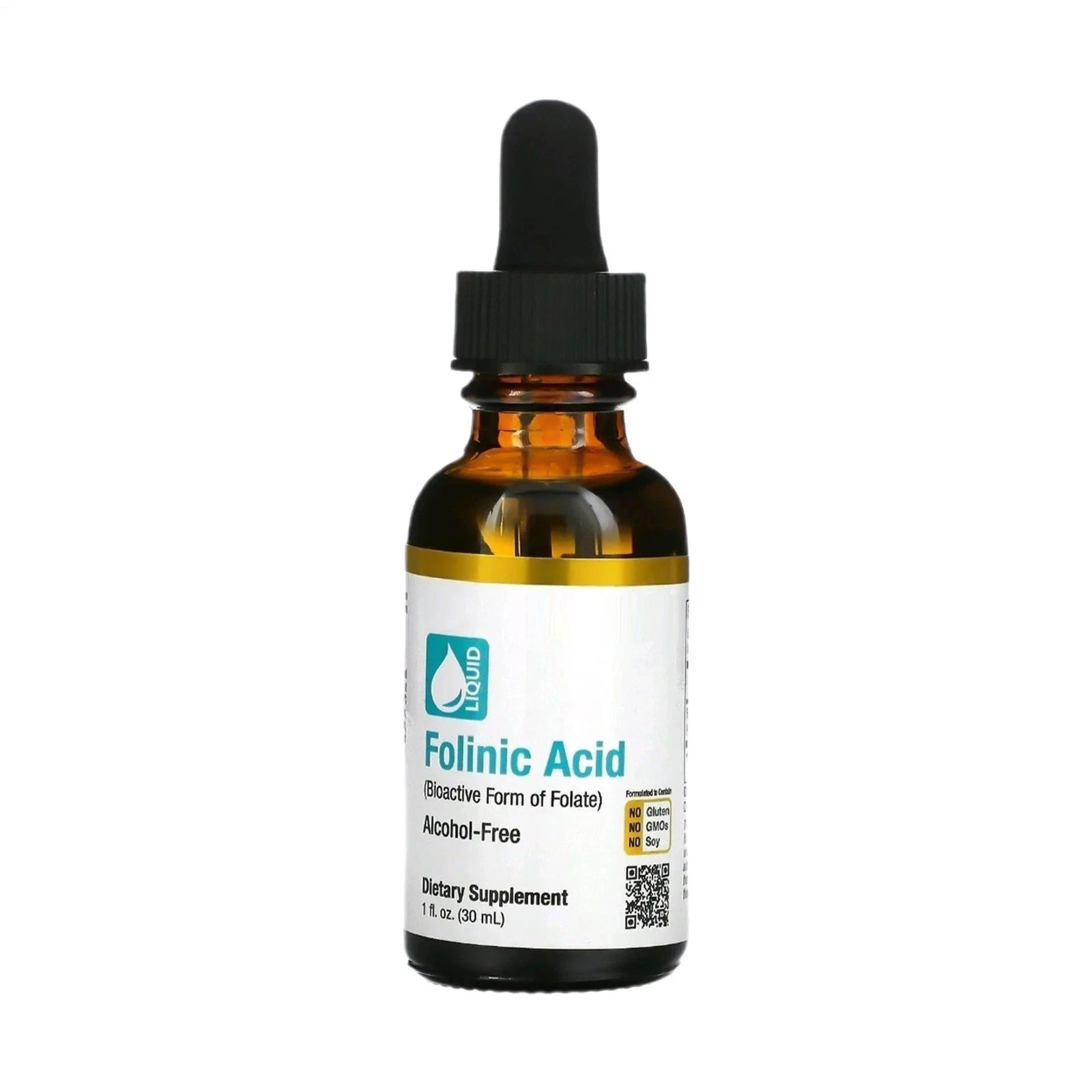 Folinic Acid Leucovorin Bioactive 30ml,Speech fo Folate Alcohol Free designed of
