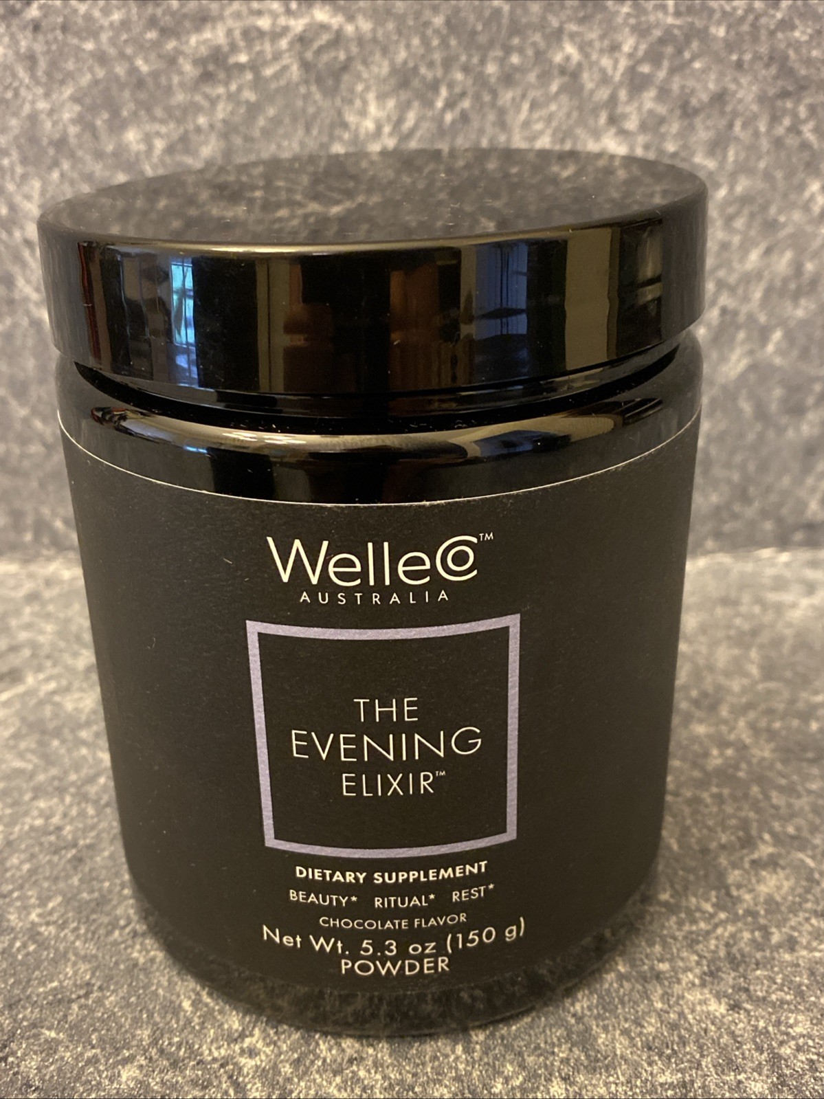 WelleCo Evening Elixir Chocolate 5.3oz 150g Powder Sealed Exp 04/27