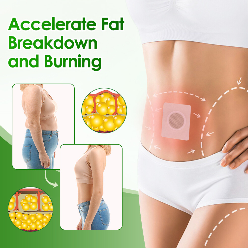 60PCS Magnetic Belly Slimming patch Natural Weight Loss Detox Burn Fat Adhesive