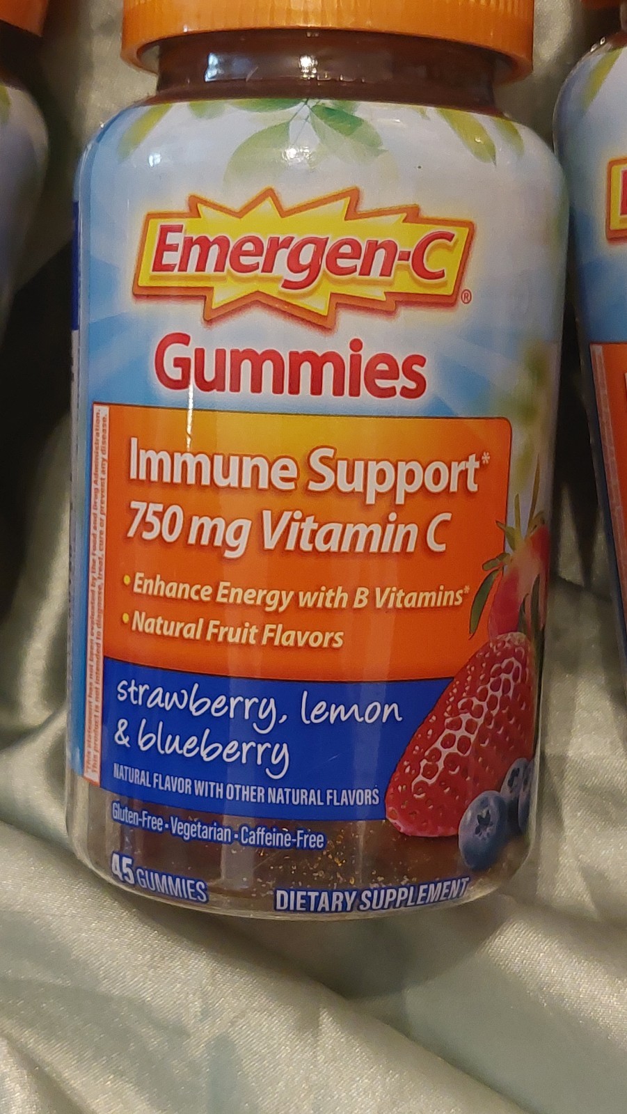 3 Emergen-C Immune Support Vit C Zinc 45×3=135 760mg Gummies-Free Shipping!