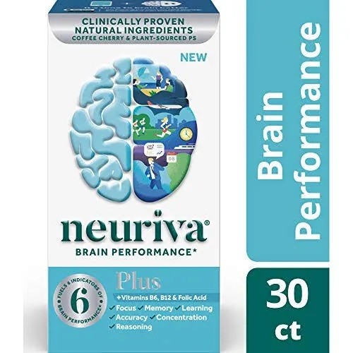 NEURIVA PLUS Brain Performance Health 30 Capsules – EXP 11/2027- FAST SHIPPING!