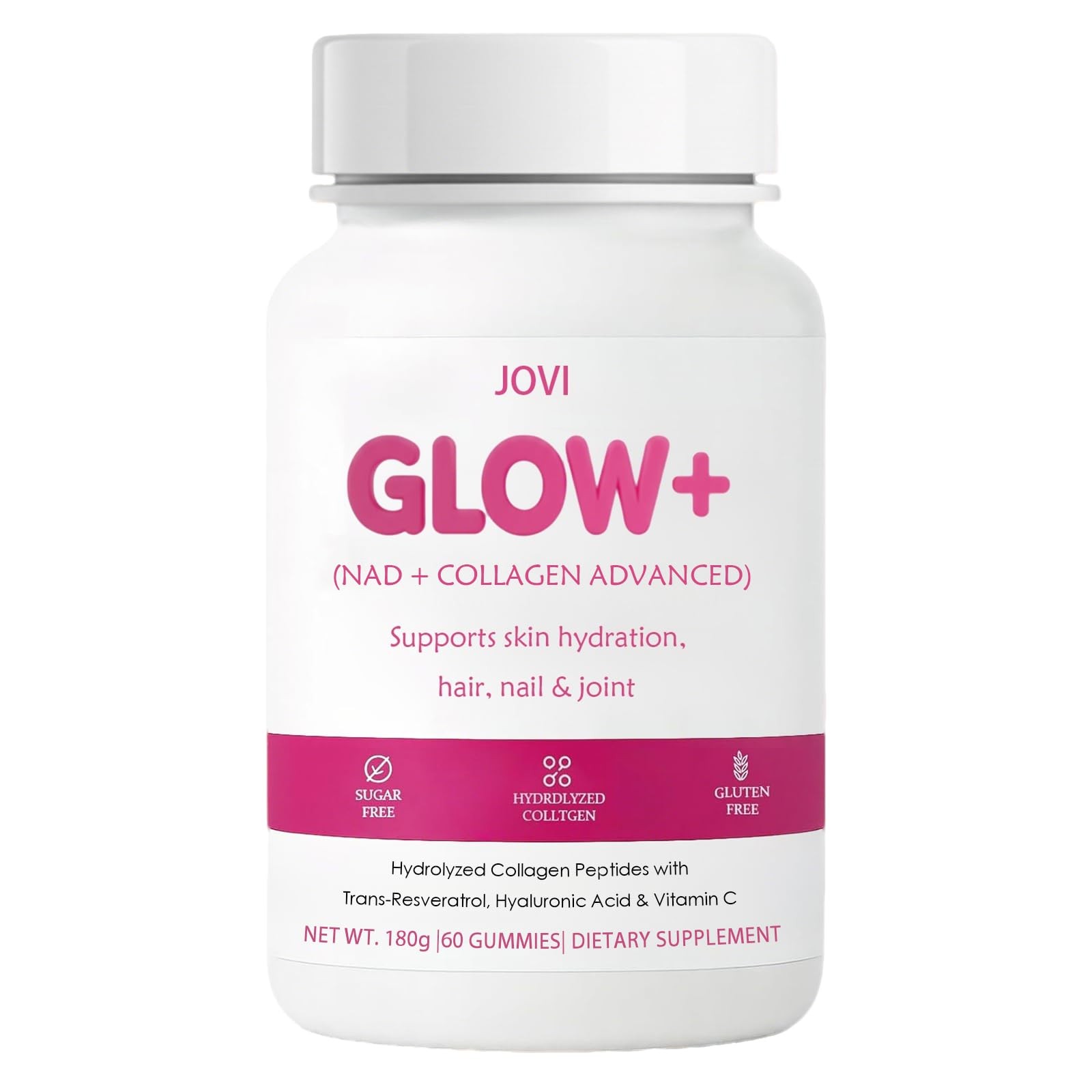 KFASJON Jovi Nutrition Glow+ NAD+ & Collagen 60 Count (Pack of 1)