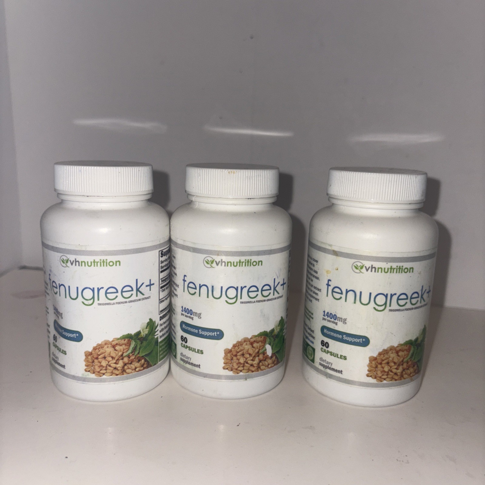 VH Nutrition Fenugreek+ 1400mg Extra Strength Fenugreek 60ct Three PK MFG1/2025