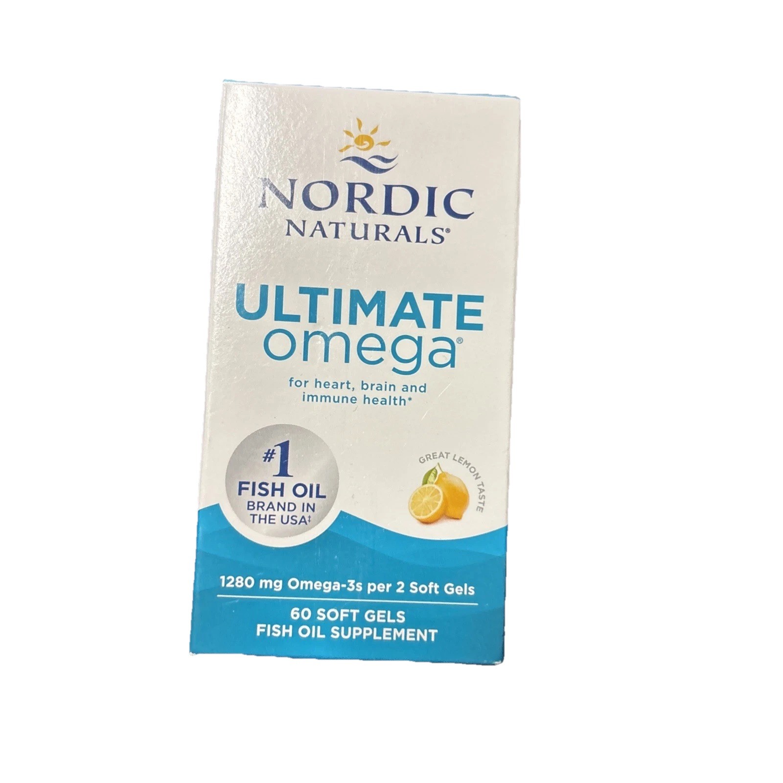 Nordic Naturals ULTIMATE OMEGA Softgels 1280mg Lemon Exp: 01/29