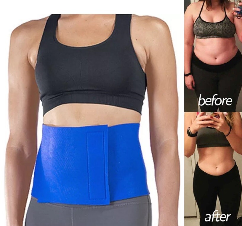Unisex Neoprene Slimming Waist Belt Sweat Fat Cellulite Sauna Wrap Belly Burner