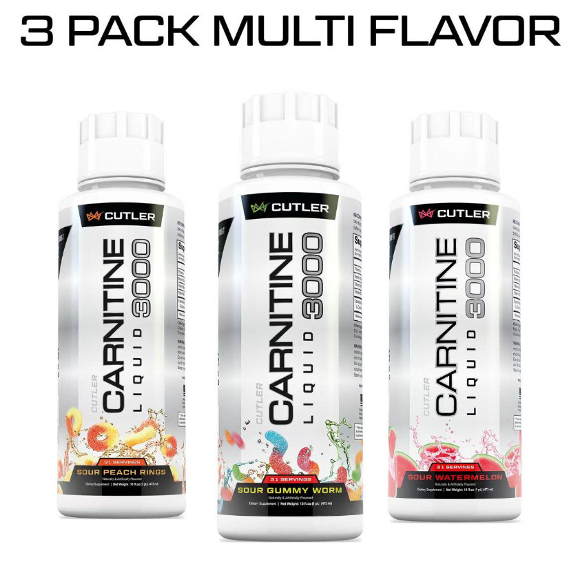Cutler Nutrition Liquid for 3000 Carnitine Energy and Recovery Support Dietary A