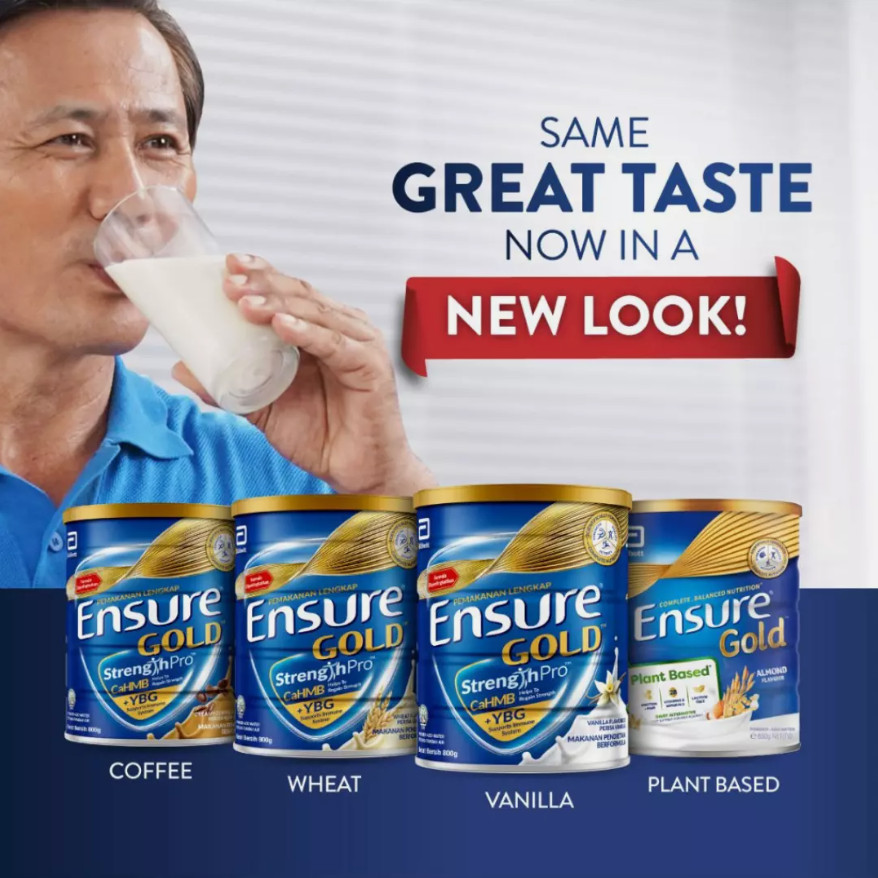 2 X Abbott Ensure Gold 800g Vanilla Flavour Milk Powder