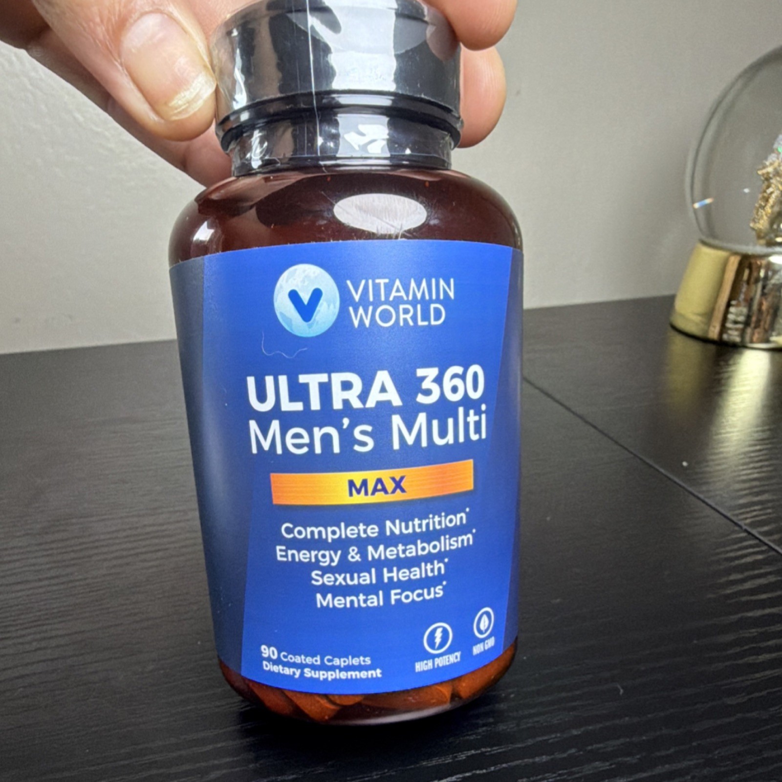Vitamin World Ultra 360 Men’s Multi Max High Potency Non-GMO 90 Caplets