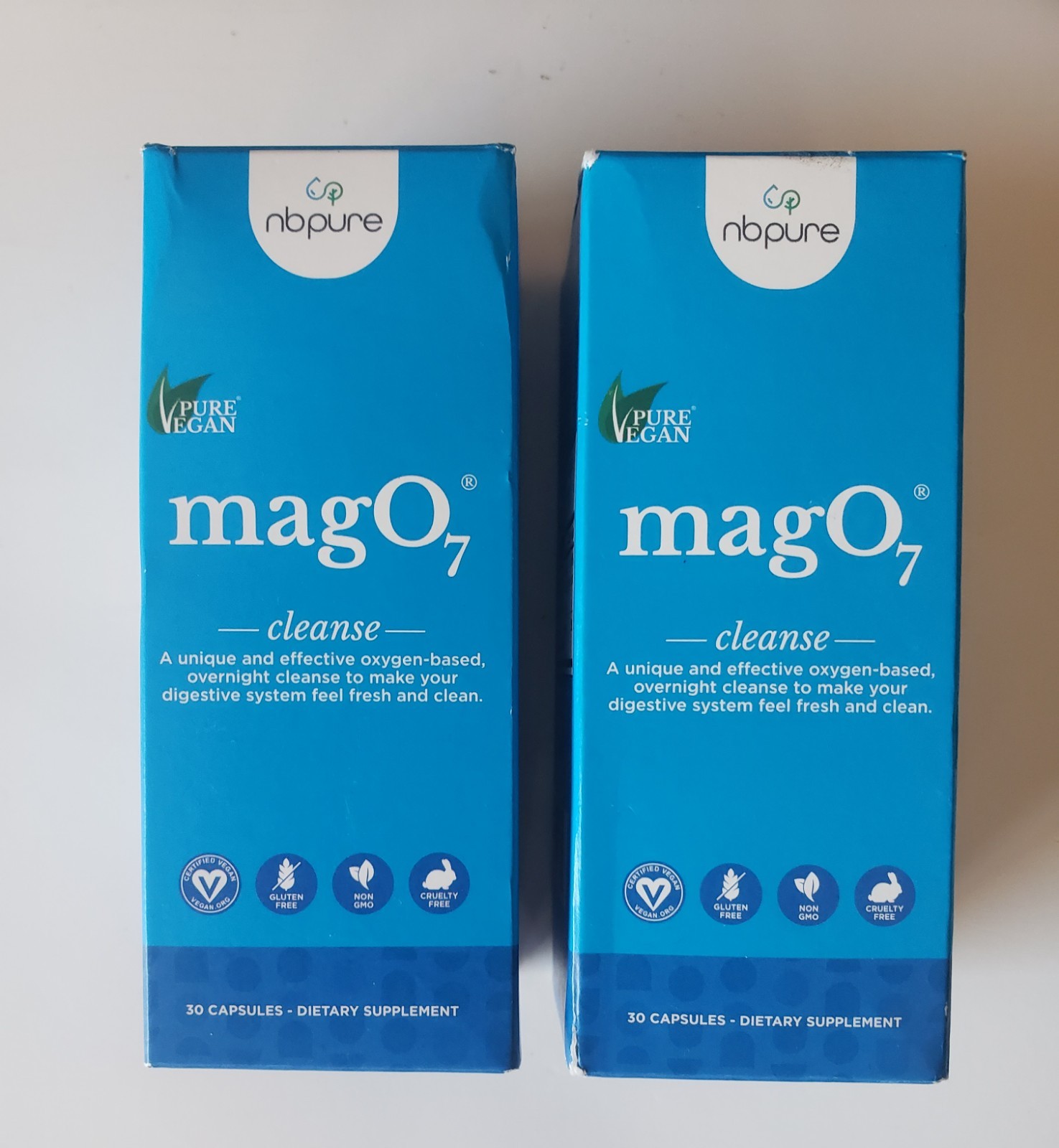 NBPURE MagO7 Cleanse Supplement 60 Capsules NEW And SEALED 2 Bottles