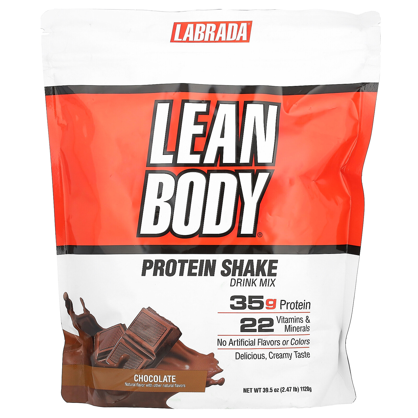 Lean Body, Protein Shake Drink Mix, Chocolate, 2.47 lb (1,120 g)