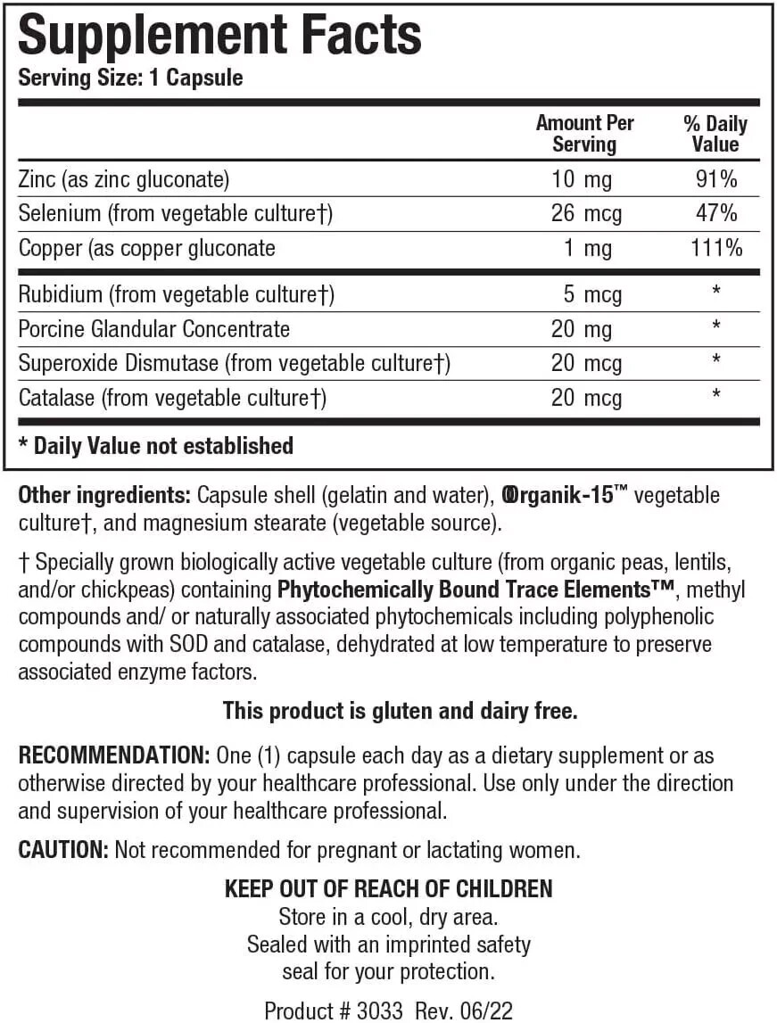 Biotics Research GTA-Forte 90 cap Endocrine Thyroid Support Hormone Balance 6/26