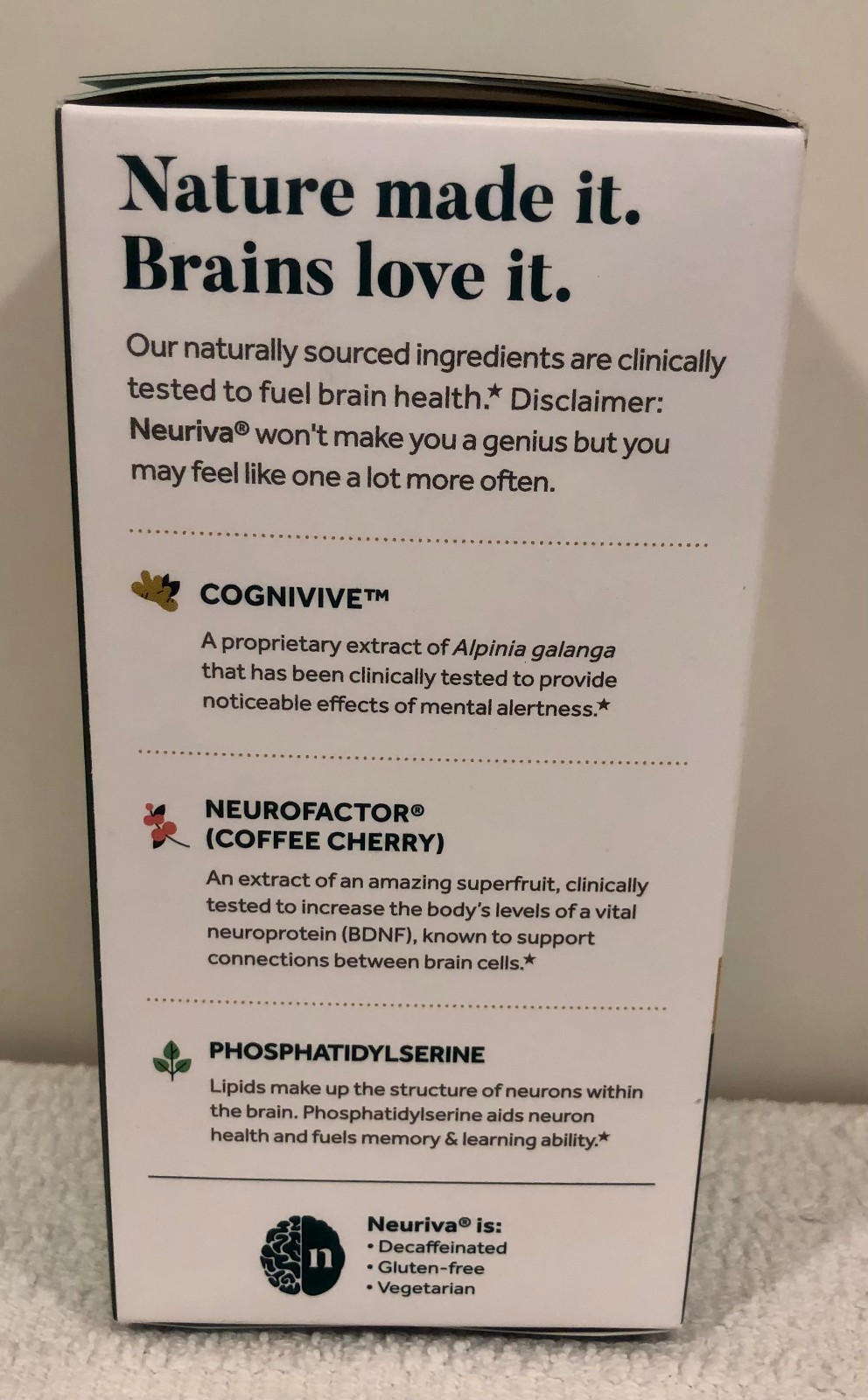 🎁 neuriva ULTRA Brain Health Mental-Alert Learning Nootropics 60ct ~GENUINE~ 🎁