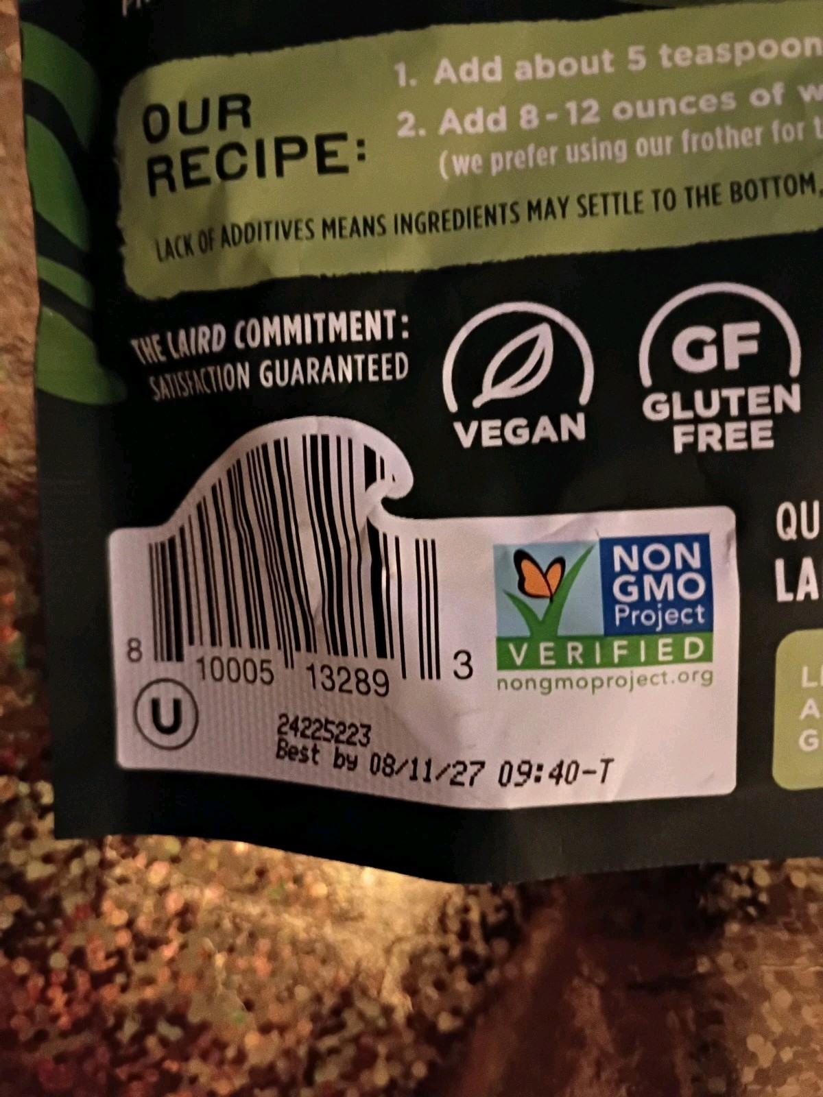 TWO LAIRD Prebiotic Superfood Daily Greens, 30 Servings 14.8oz Exp 8/2027 🆕