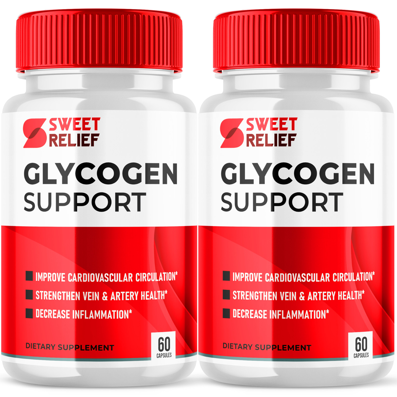 (2 Pack) Sweet Relief Glycogen Support Capsules, Sweet Relief (120 Capsules)