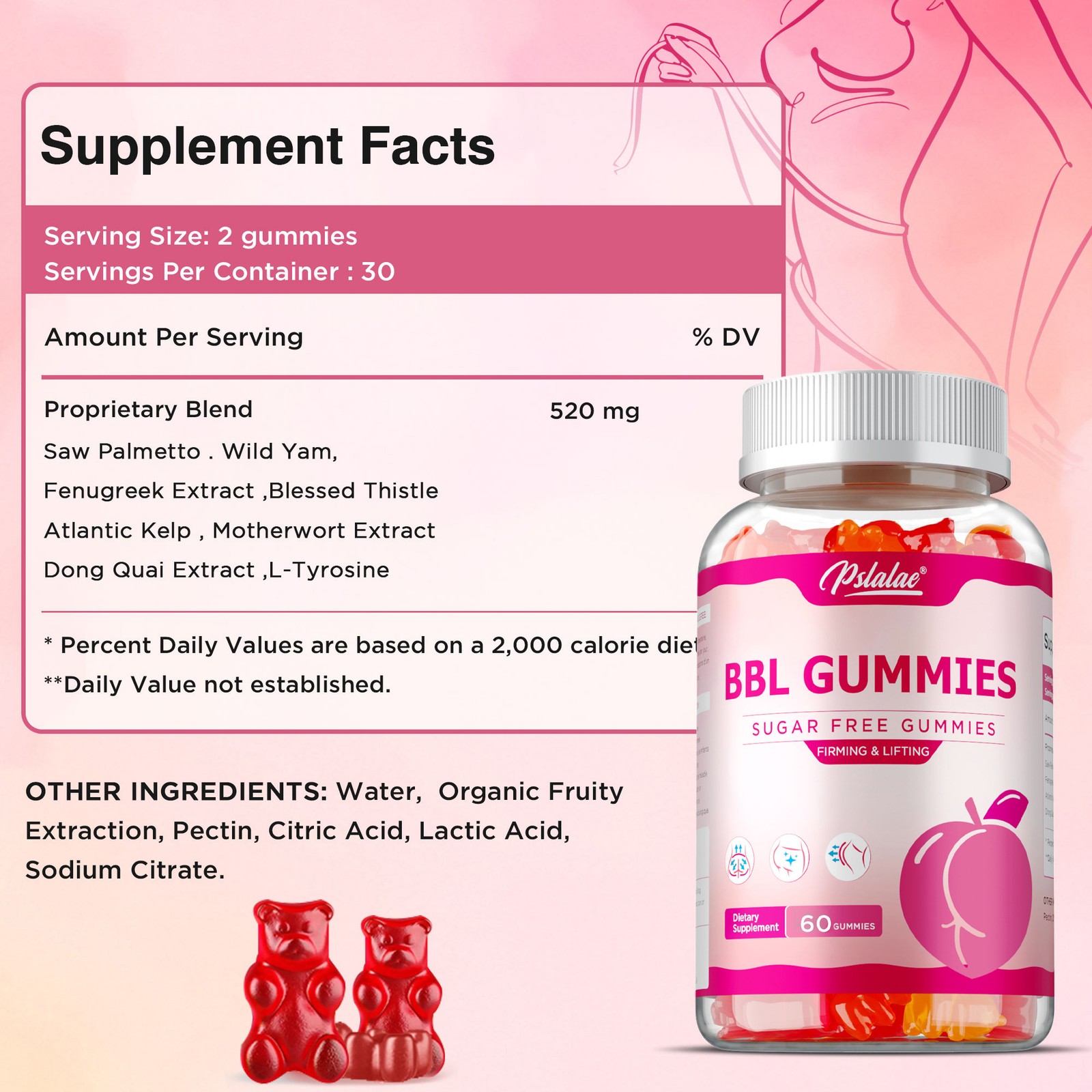 BBL Gummies – Shape Buttocks Curves,Promote Buttocks Growth and Development