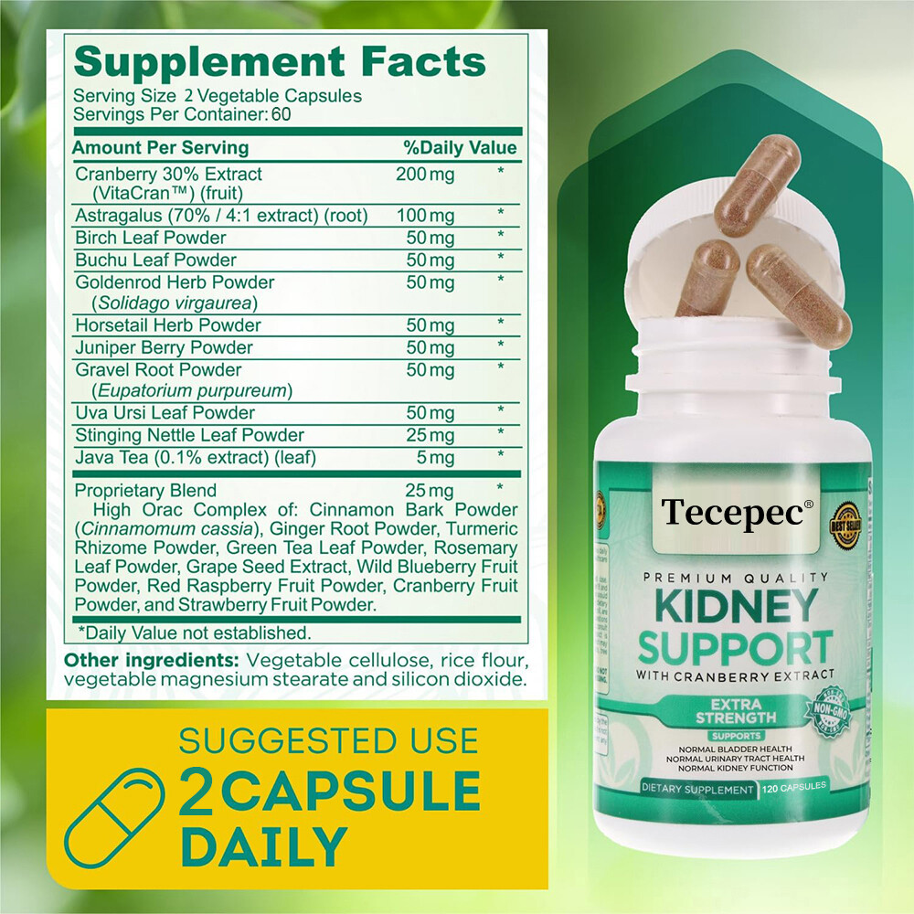 Kidney Support – Kidney Cleanse, Detox & Repair, Urinary Tract Health & Bladder