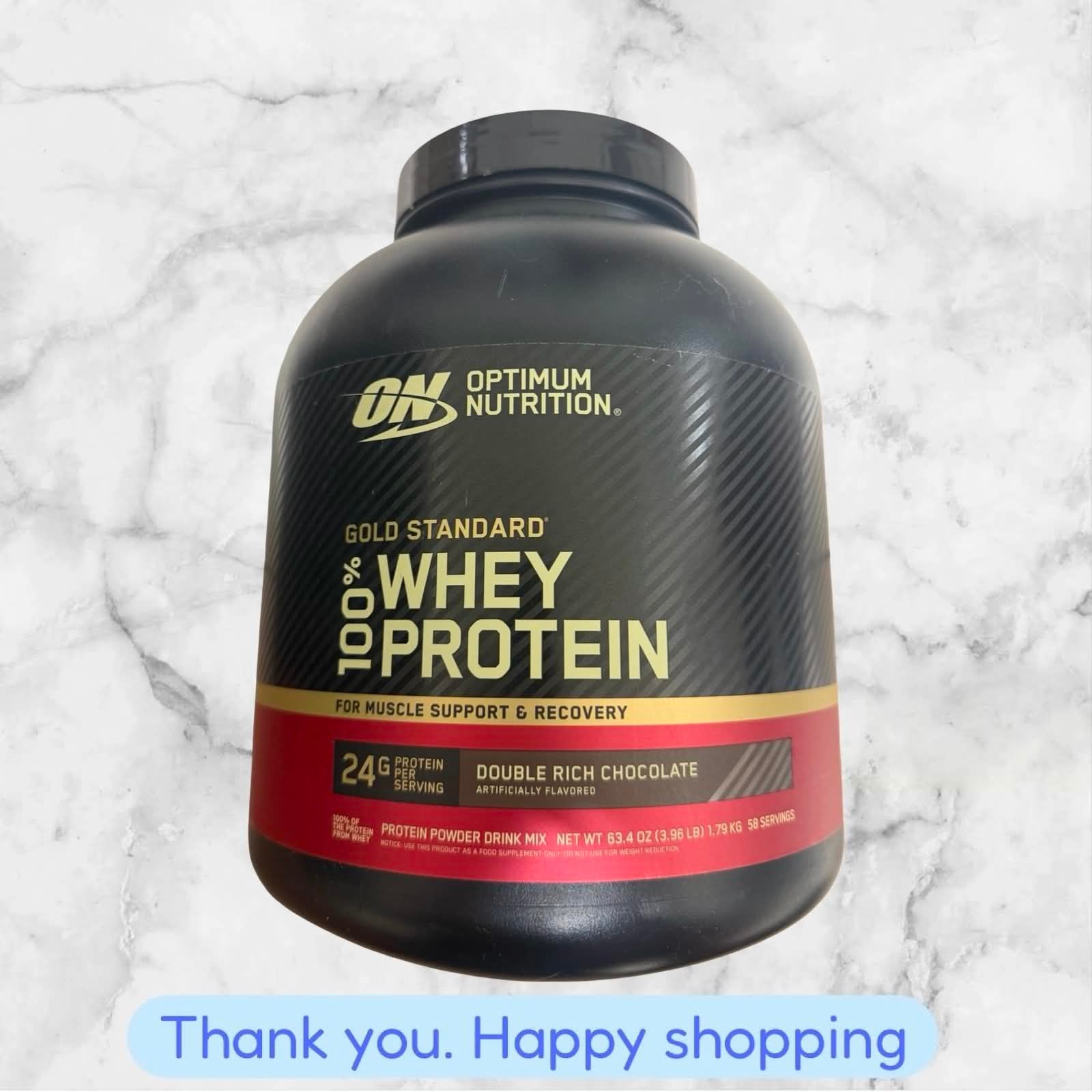 Optimum Nutrition Gold Standard 100% Whey Protein 3.96 LB Double Rich Chocolate
