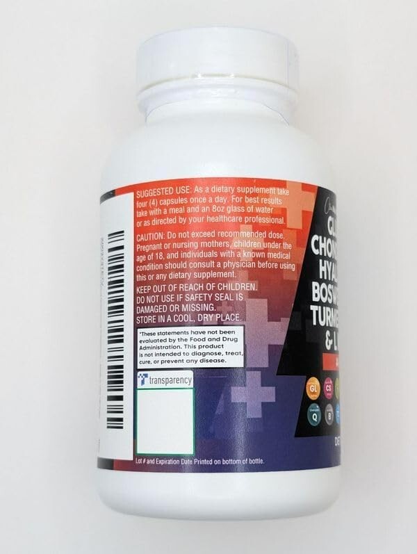 Clean Nutraceuticals Glucosamine Chondroitin MSM Turmeric Hyaluronic Acid…