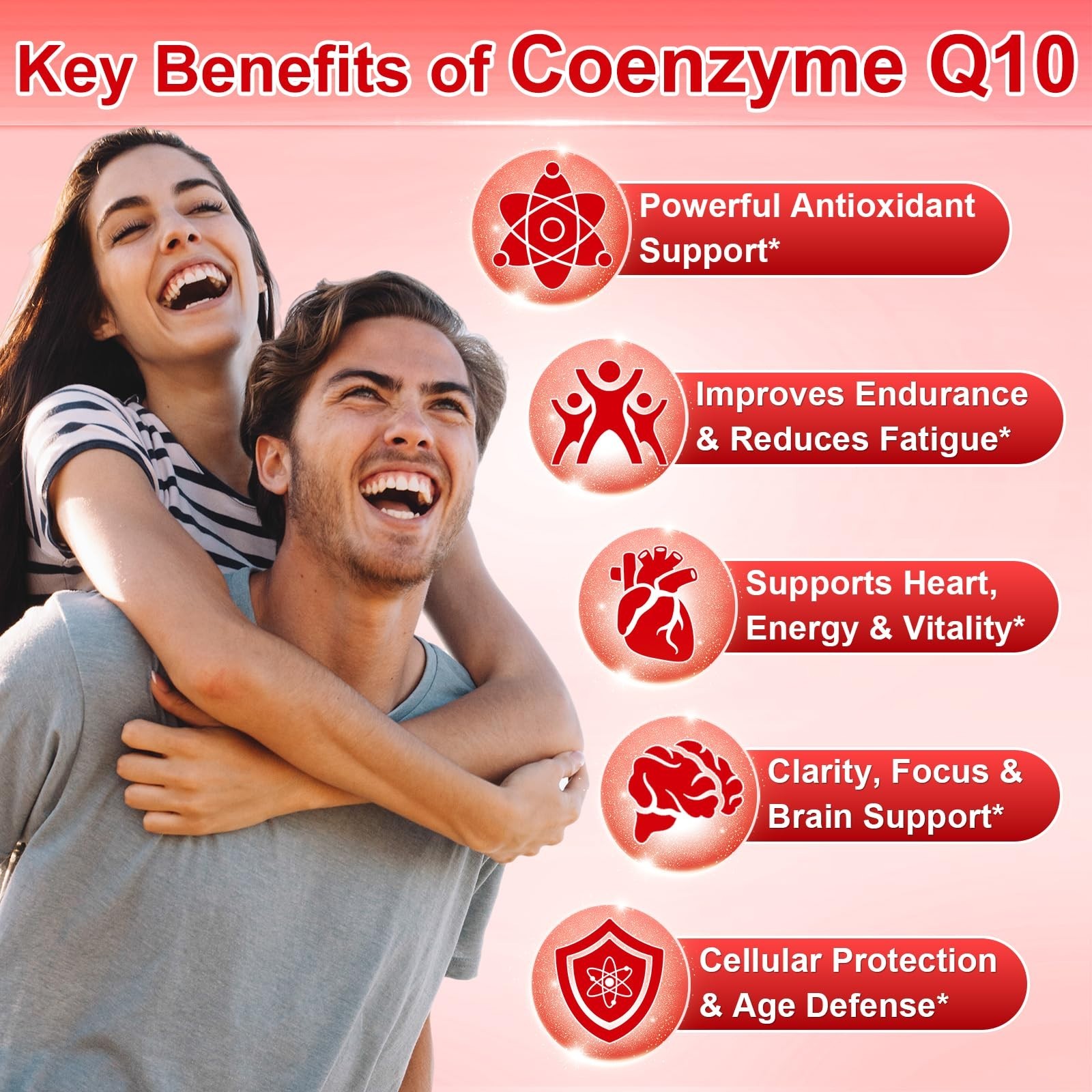 Extra Strength CoQ10 400mg Softgels with MCT Oil – Antioxidant Heart & Energy Su