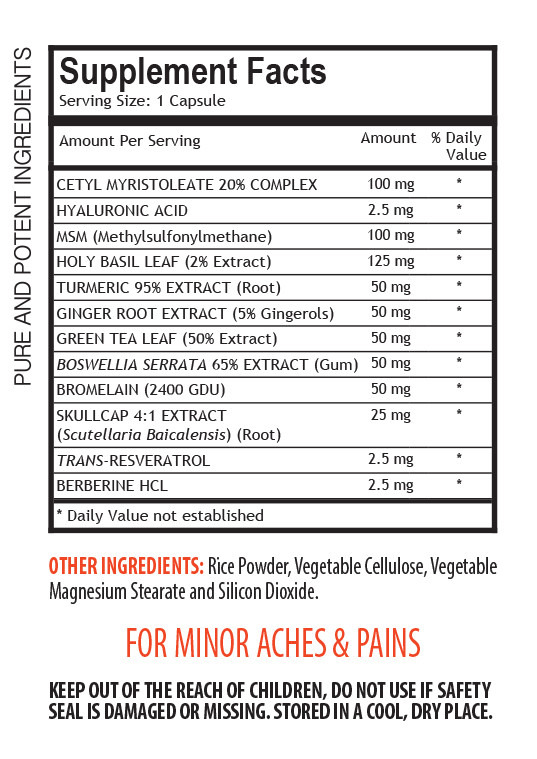 Back Pain Relief – PAIN RELIEF ULTRA COMPLEX 610MG 1B – Hyaluronic Acid Pills