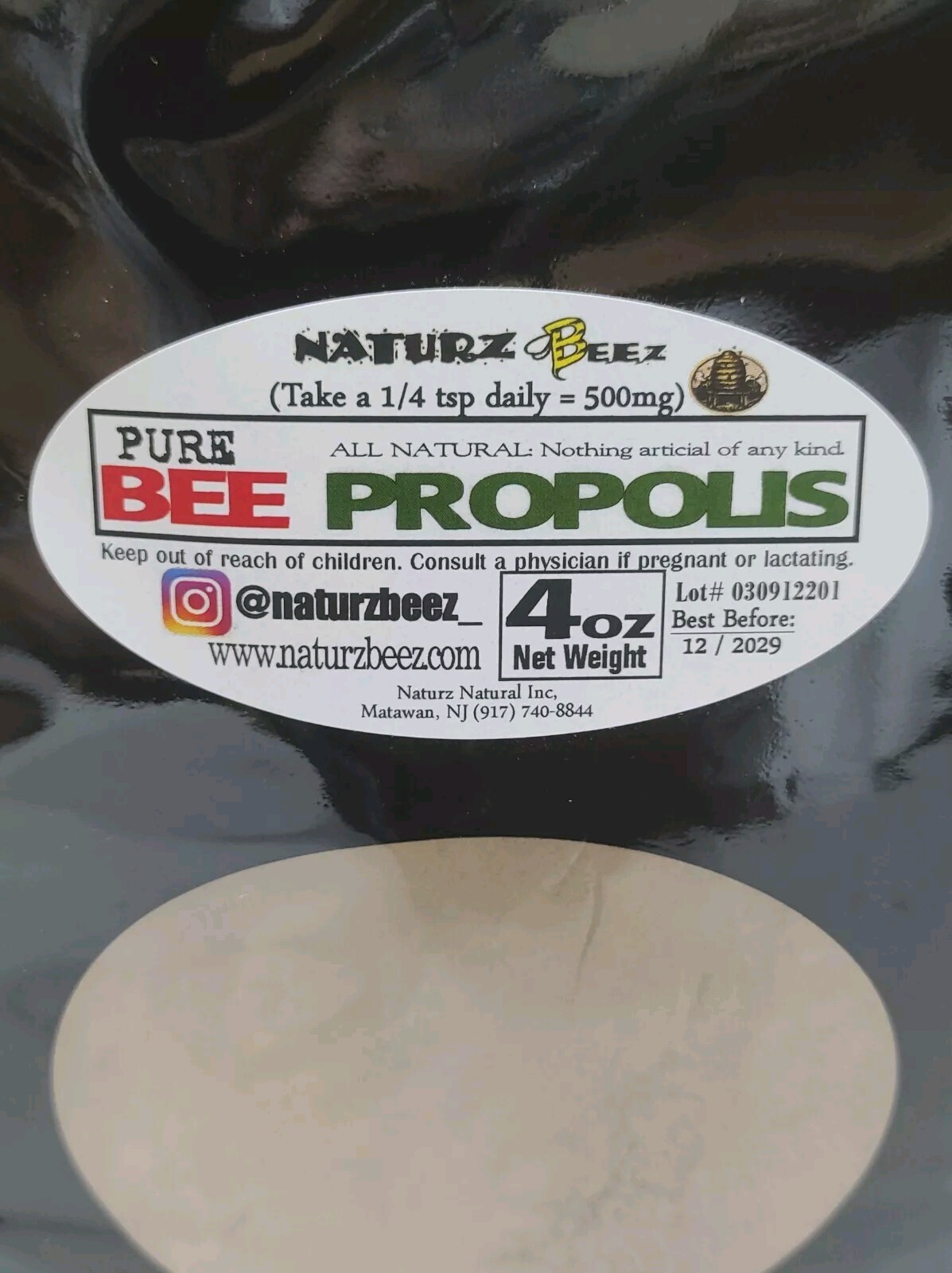 PROPOLIS 4oz 100% PURE AntiViral Virus, AntiBacterial Immune Support