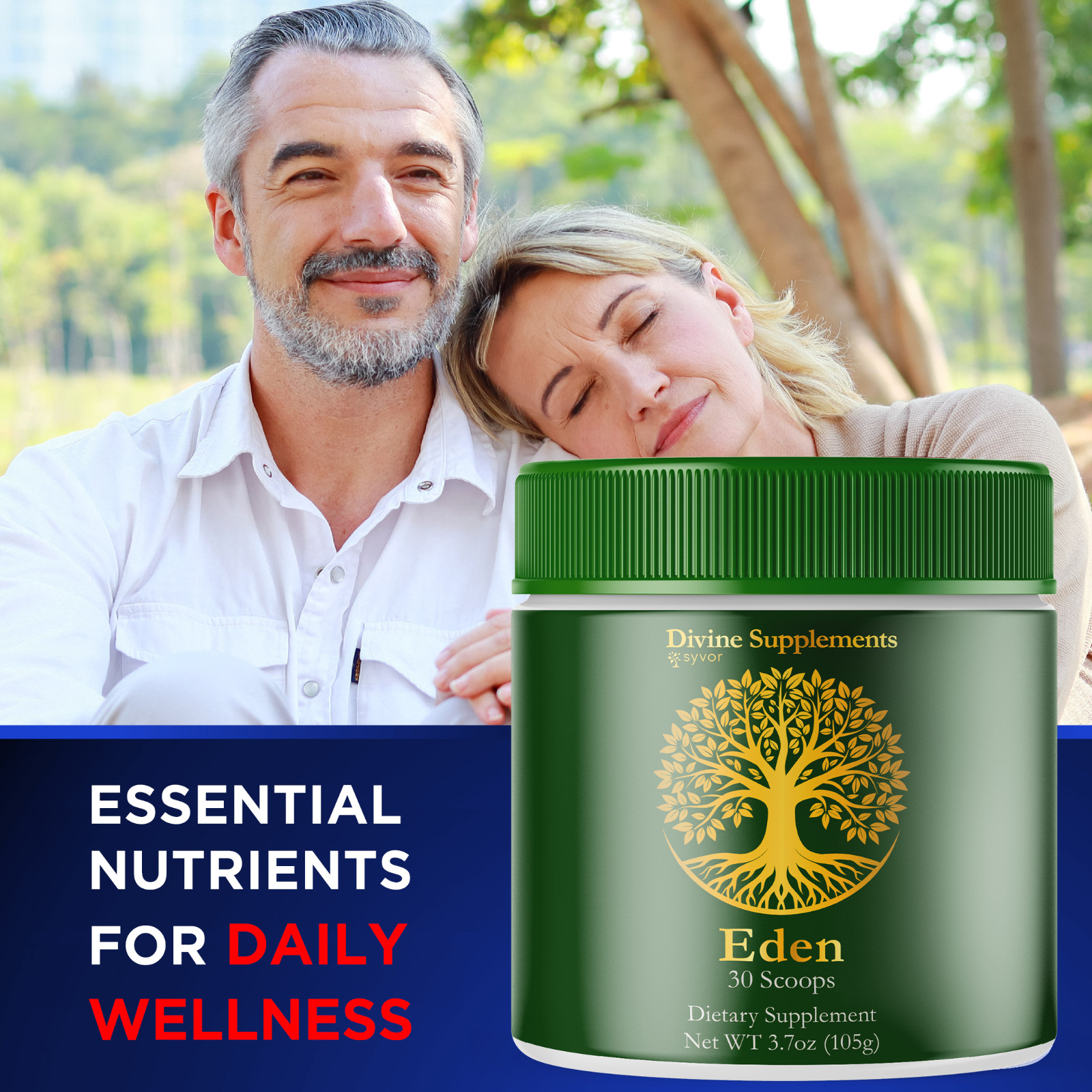 Eden Powder Supplement Advanced Formula Gut Health & Fitness Support (5 Pack)