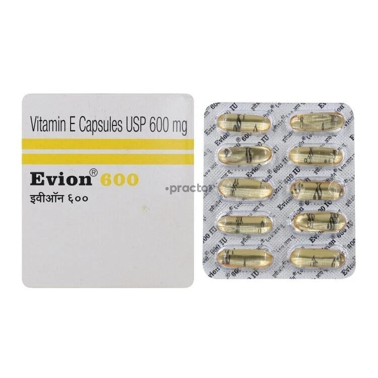 EVION 600 Vitamin E 60 Capsules For Face Pimple Glowing Skin d472