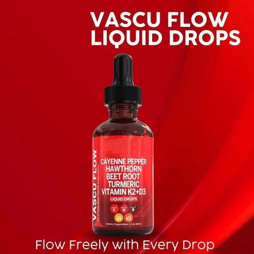 3/2Pack Cayenne Pepper Hawthorn Beet Root Turmeric Vitamin K2+D3 & Liquid Drops