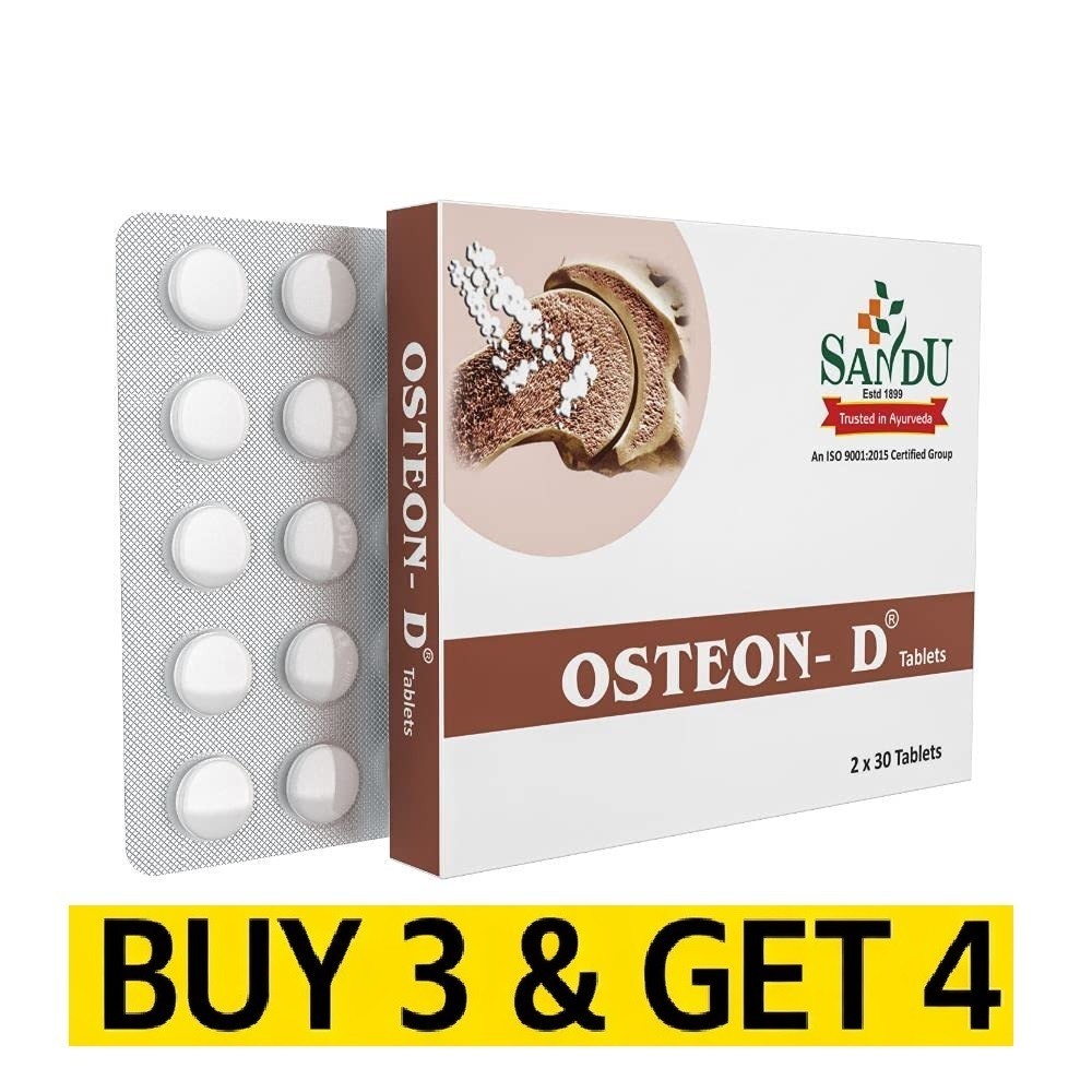 Osteon-D (2 x 30) Tablets by Sandu For Bones & Joint Care (BUY 3 & GET 4)