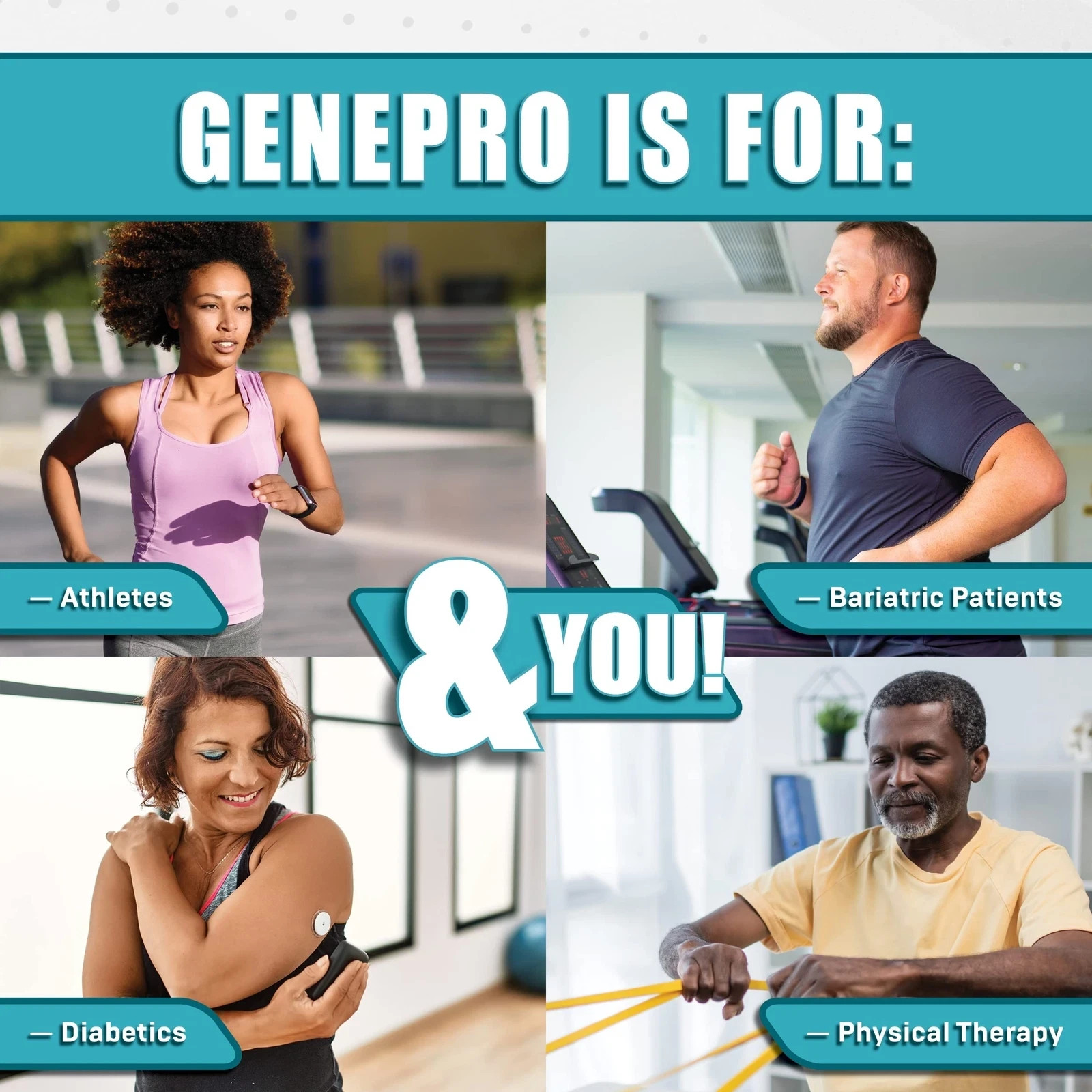 Premium GENEPRO GEN. 3 Unflavored Protein Powder – (3rd Generation, 60 Servings)