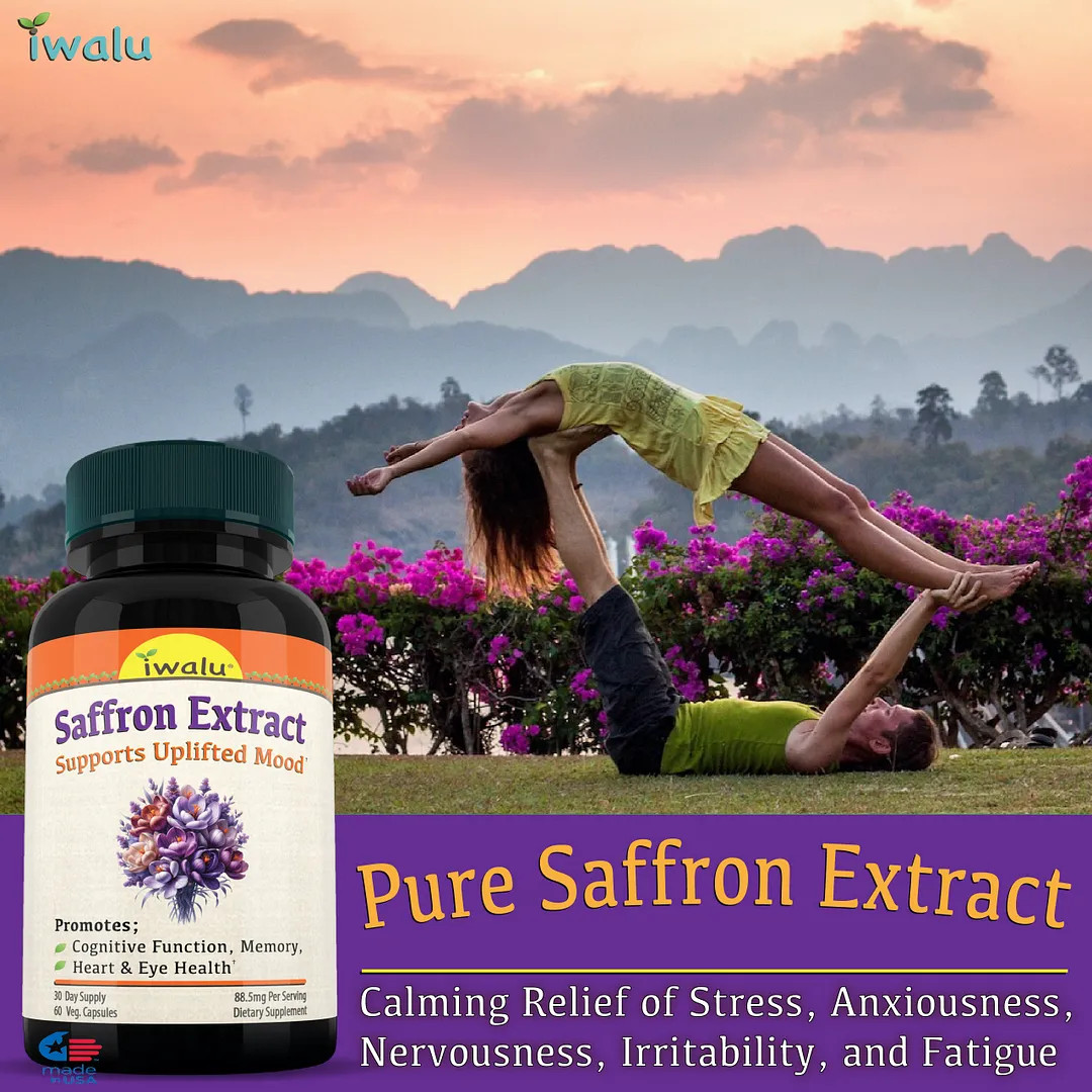 Saffron Vitamins | Best Supplement Capsule Pill Men Women FREE SHIP