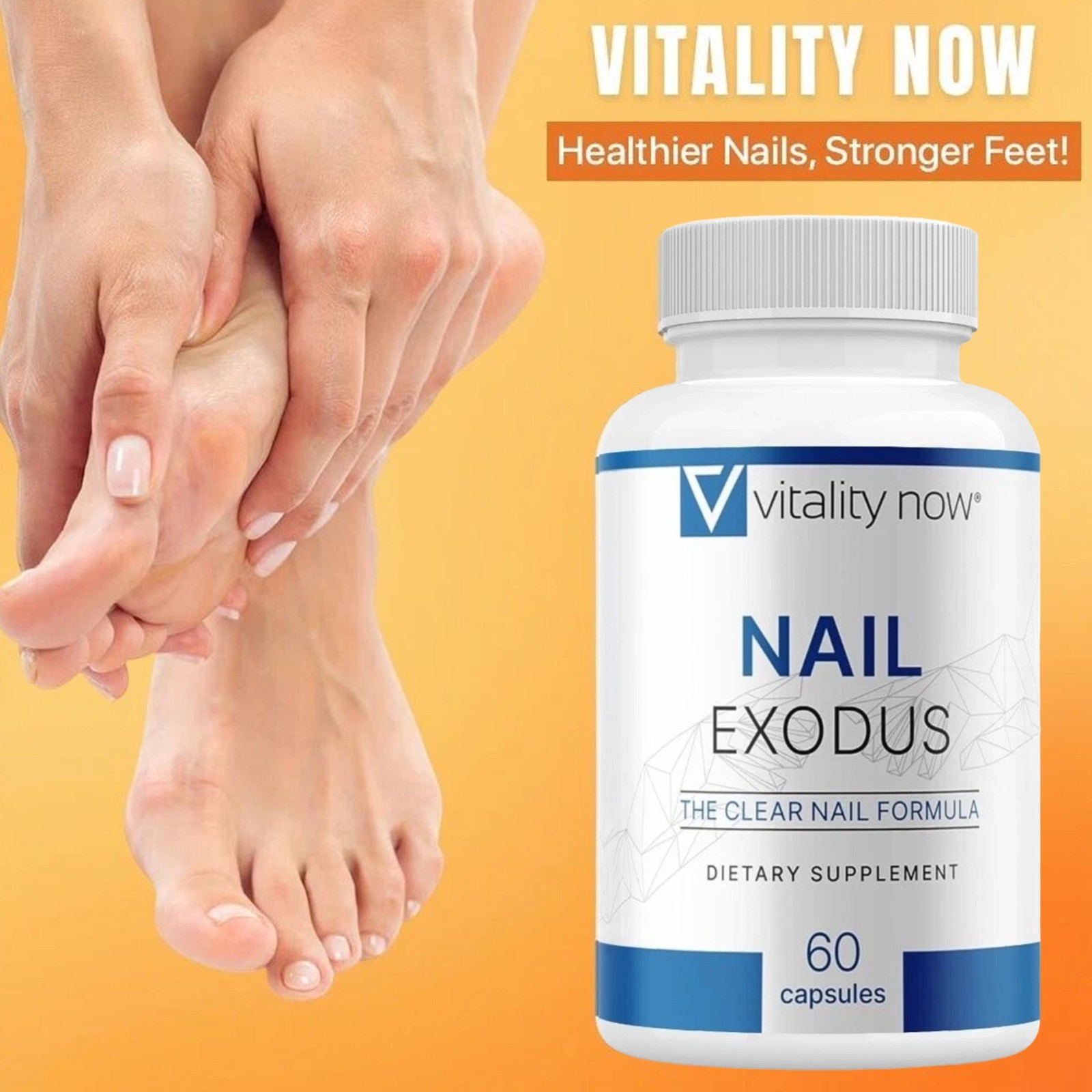 3 PACK Nail Exodus Capsules For Healthier Feet – Vitality Clear Nail Formula