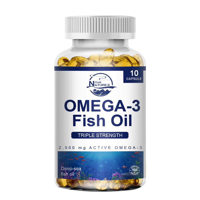 Omega 3 Fish Oil Capsules 3x Strength 3600mg EPA & DHA, Highest Potency Capsules